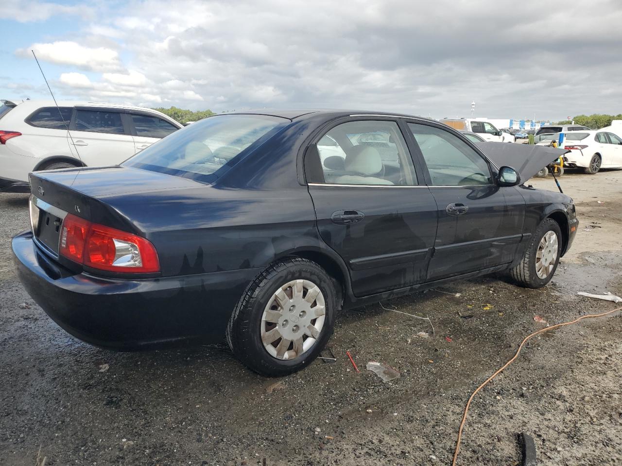 2005 Kia Optima Lx Black vin: KNAGD126155433036