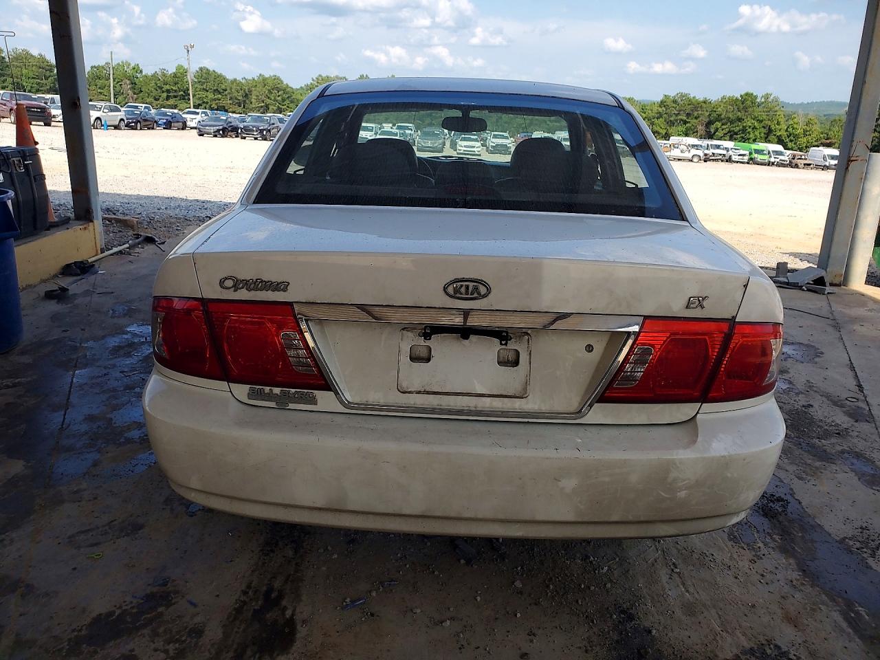 2004 Kia Optima Lx White vin: KNAGD126345306271