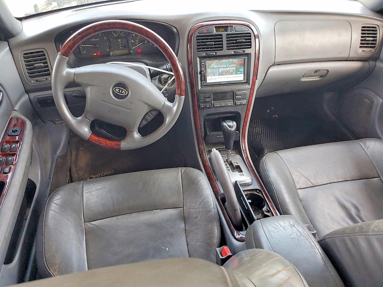 2004 Kia Optima Lx White vin: KNAGD126345306271