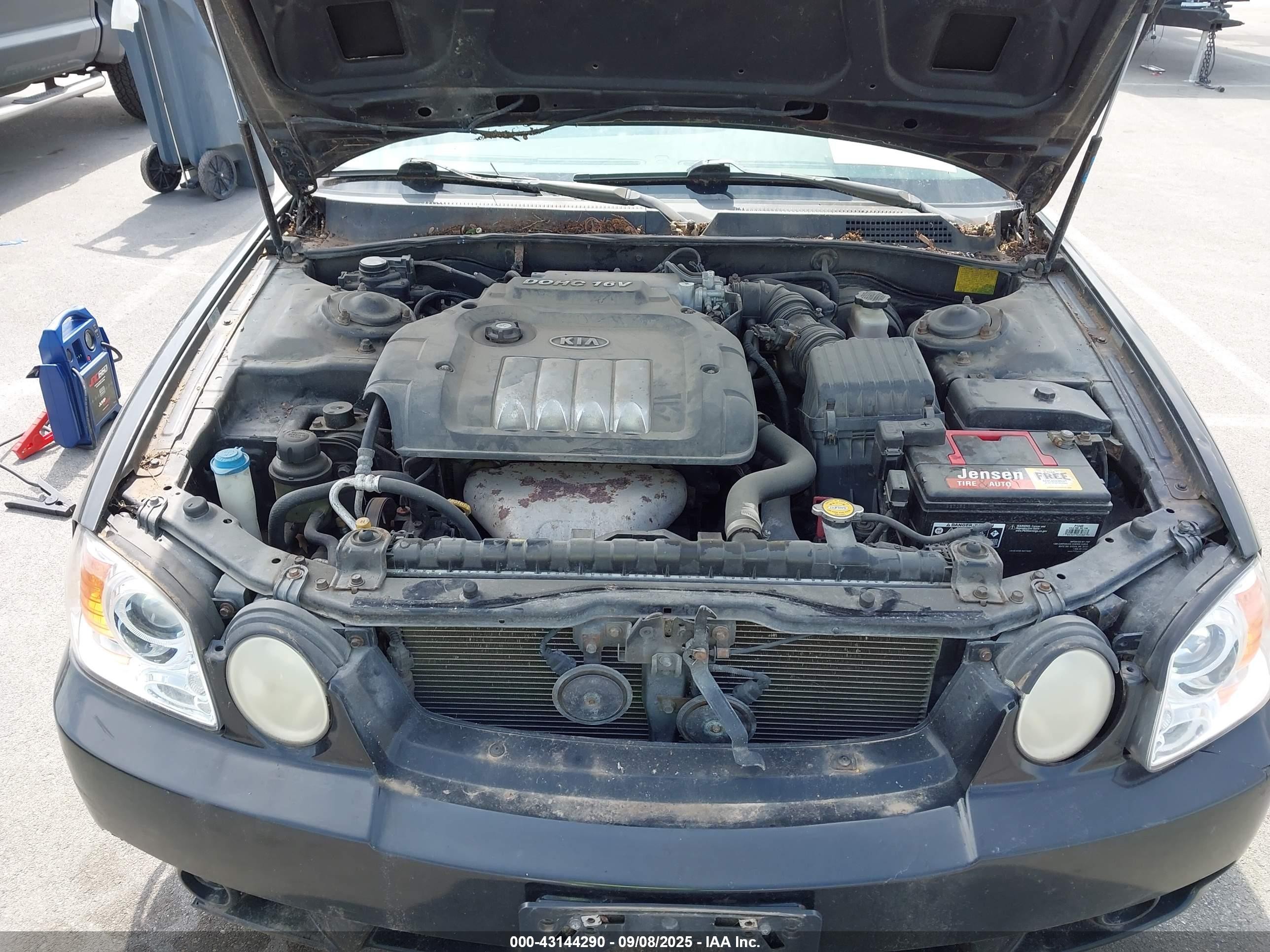 2004 Kia Optima Ex/lx Black vin: KNAGD126345336239