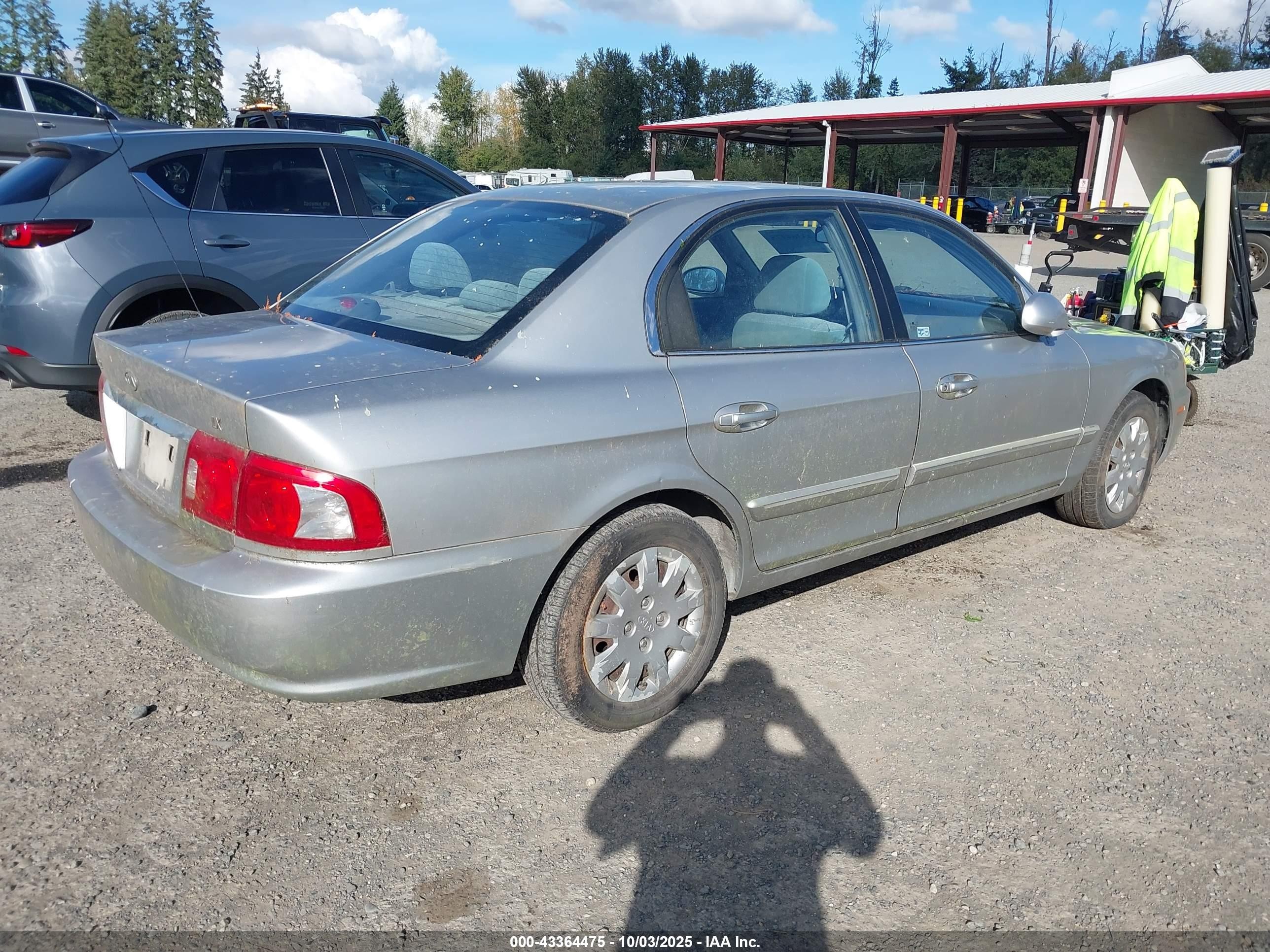 2004 Kia Optima Ex/lx Silver vin: KNAGD126345362159