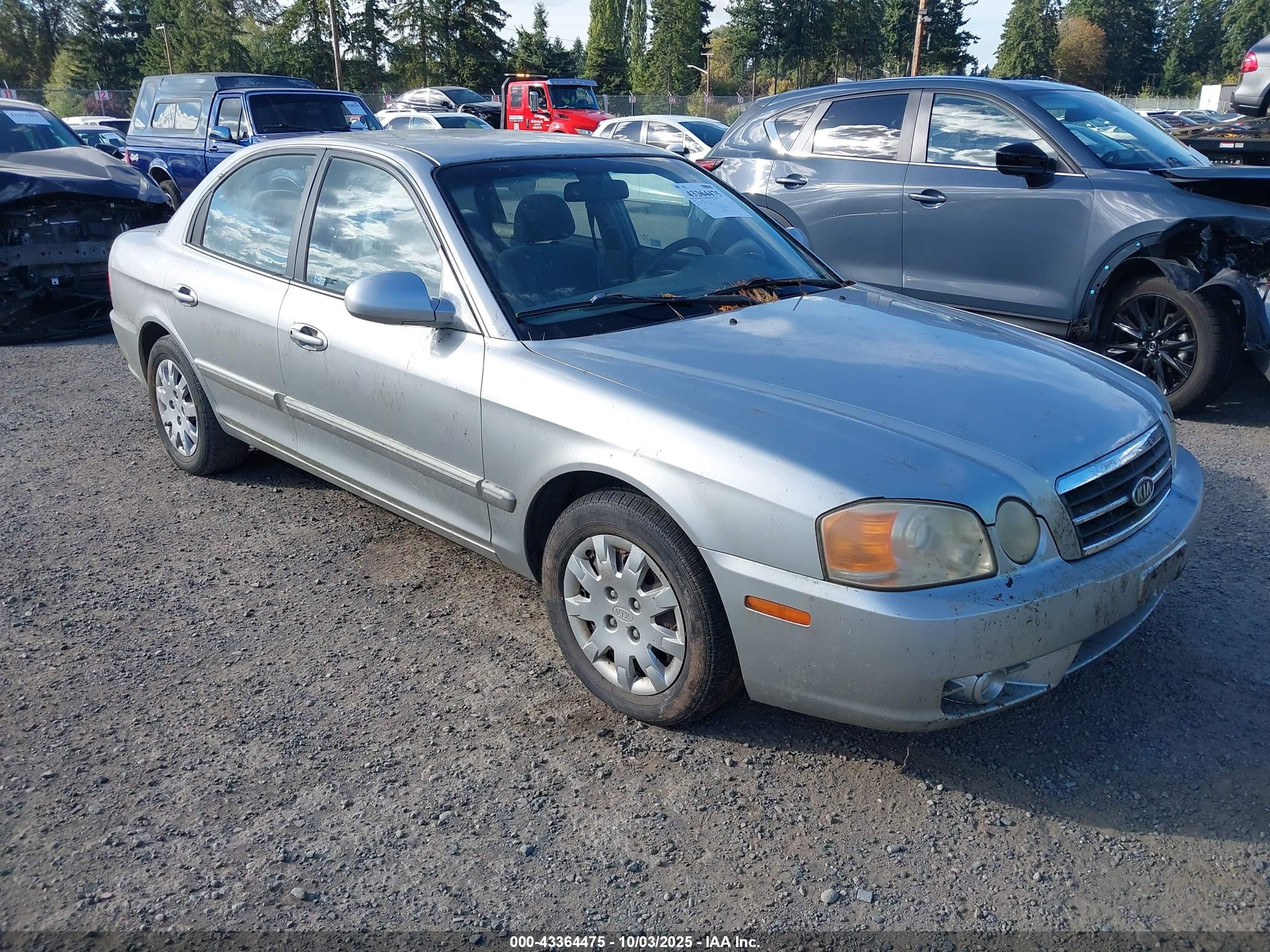 2004 Kia Optima Ex/lx Silver vin: KNAGD126345362159