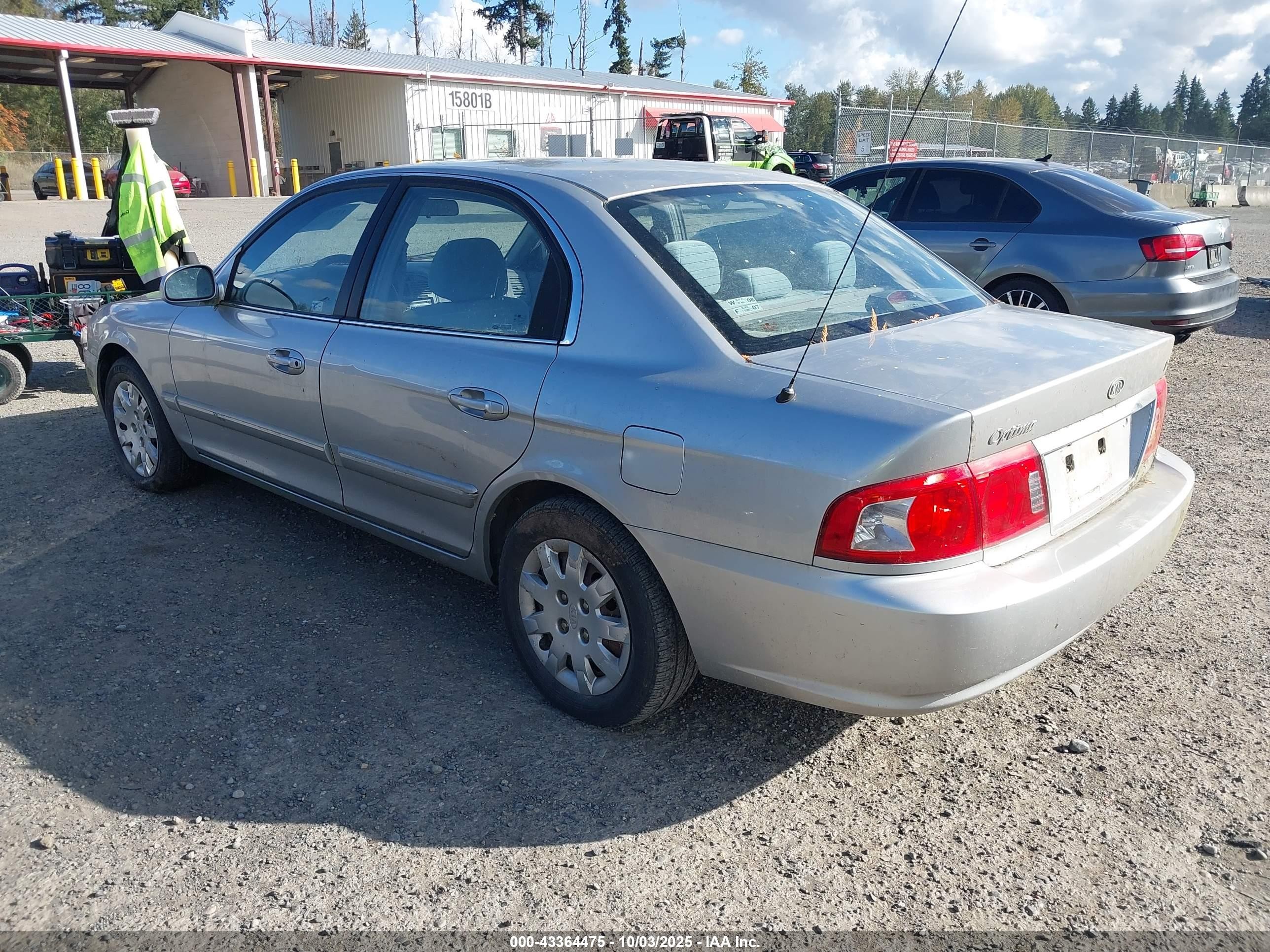 2004 Kia Optima Ex/lx Silver vin: KNAGD126345362159