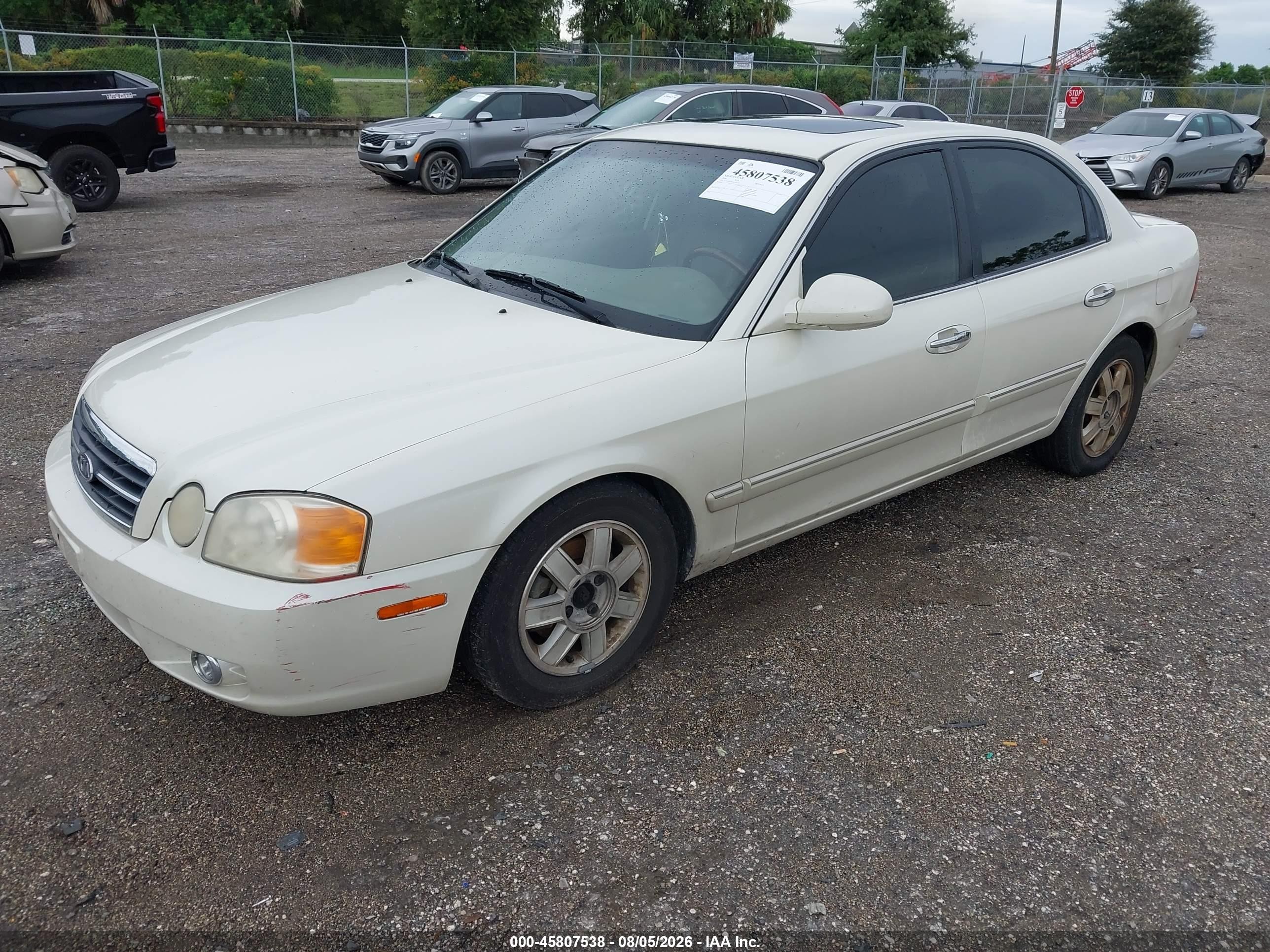 2004 Kia Optima Ex/lx Белый vin: KNAGD126345365112
