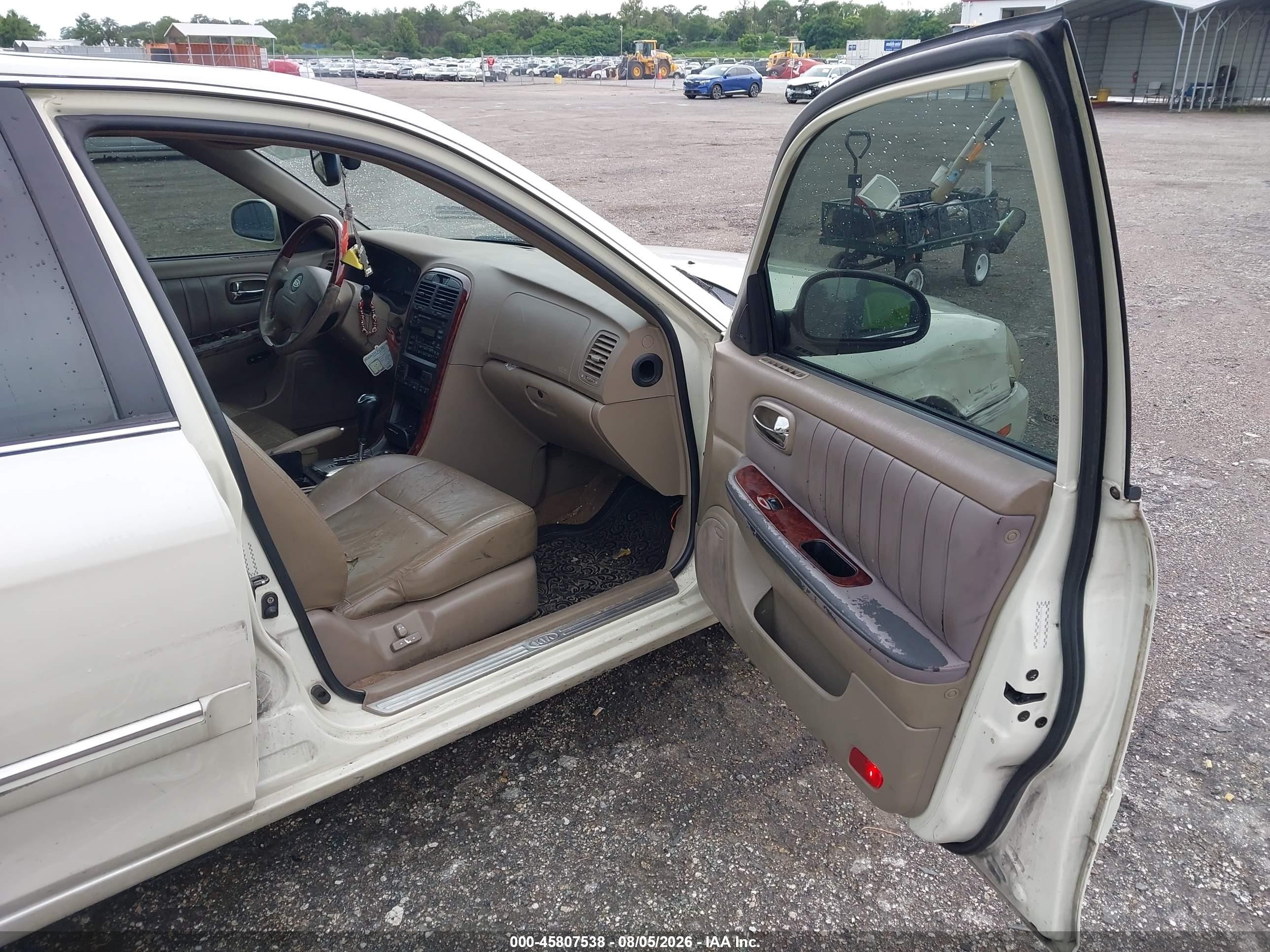 2004 Kia Optima Ex/lx Белый vin: KNAGD126345365112