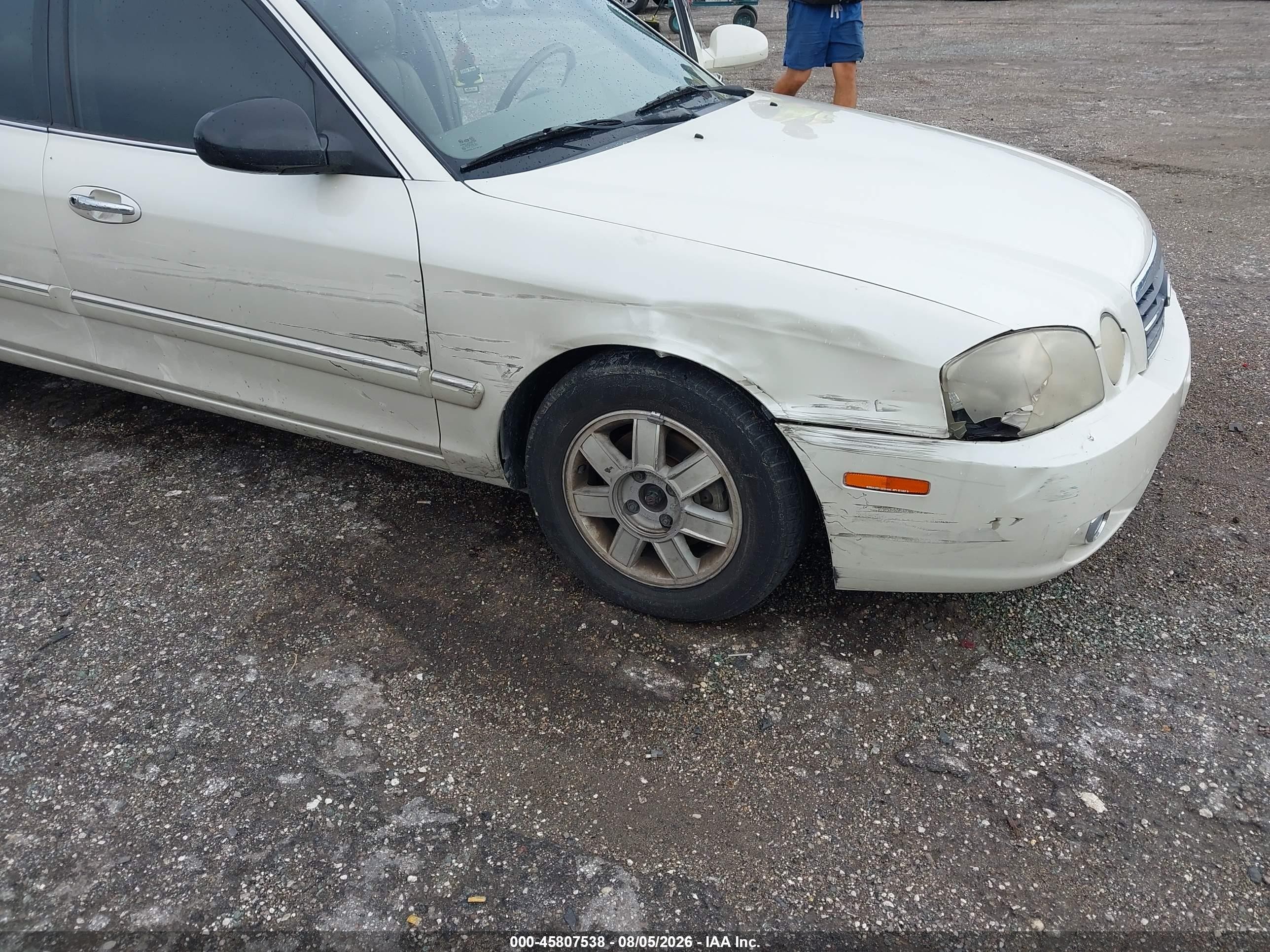 2004 Kia Optima Ex/lx Белый vin: KNAGD126345365112