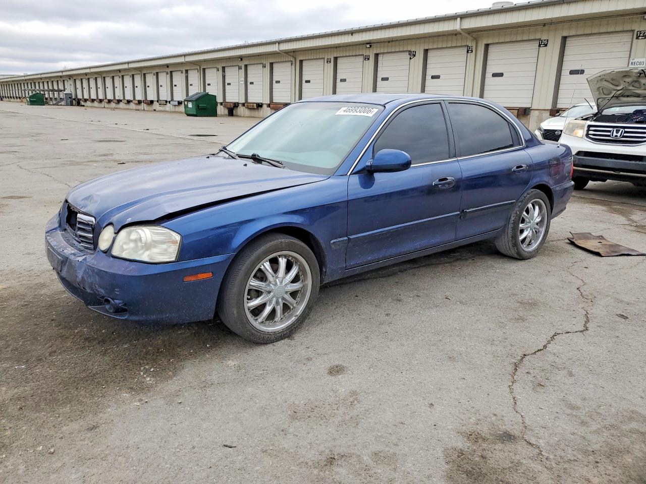 2005 Kia Optima Lx Синий vin: KNAGD126355405786