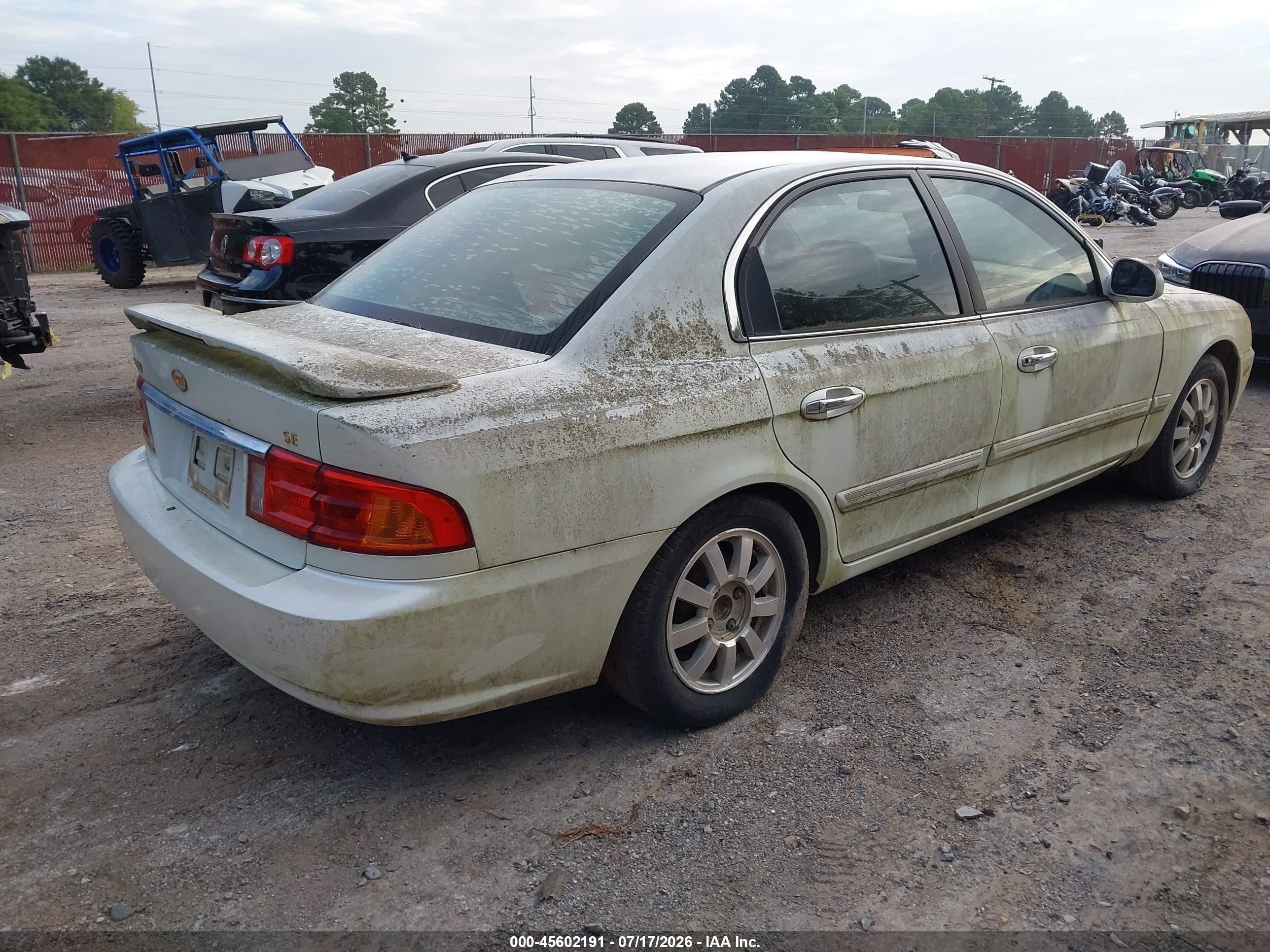 2001 Kia Optima Lx/se White vin: KNAGD126415067647