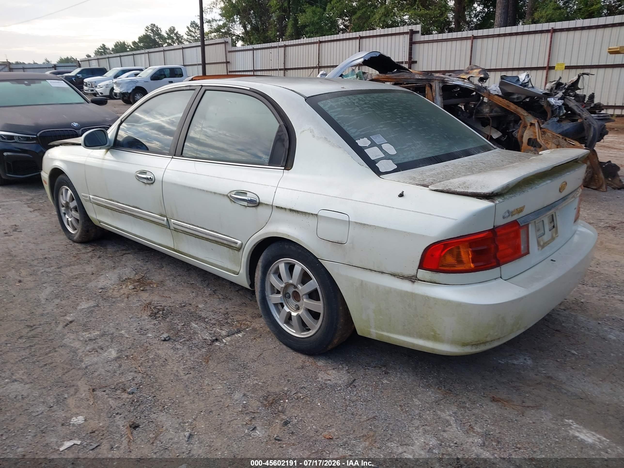 2001 Kia Optima Lx/se White vin: KNAGD126415067647