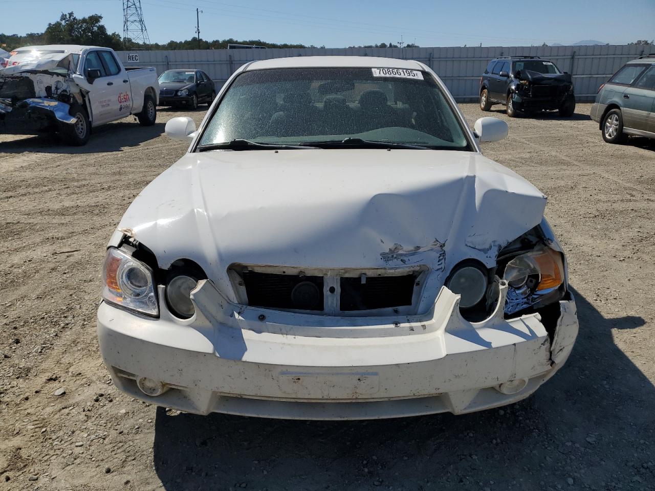 2004 Kia Optima Lx White vin: KNAGD126445255024