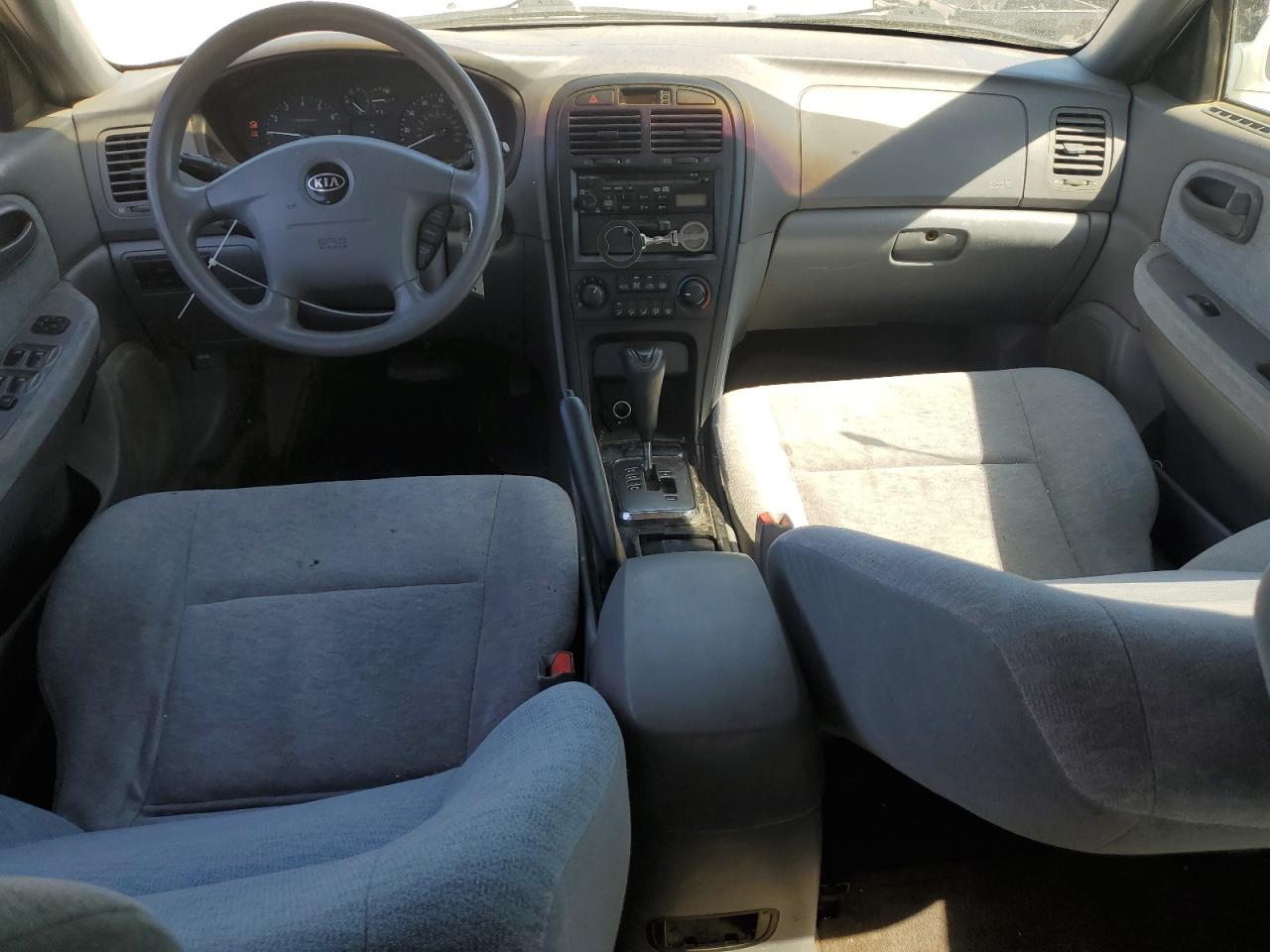 2004 Kia Optima Lx White vin: KNAGD126445255024