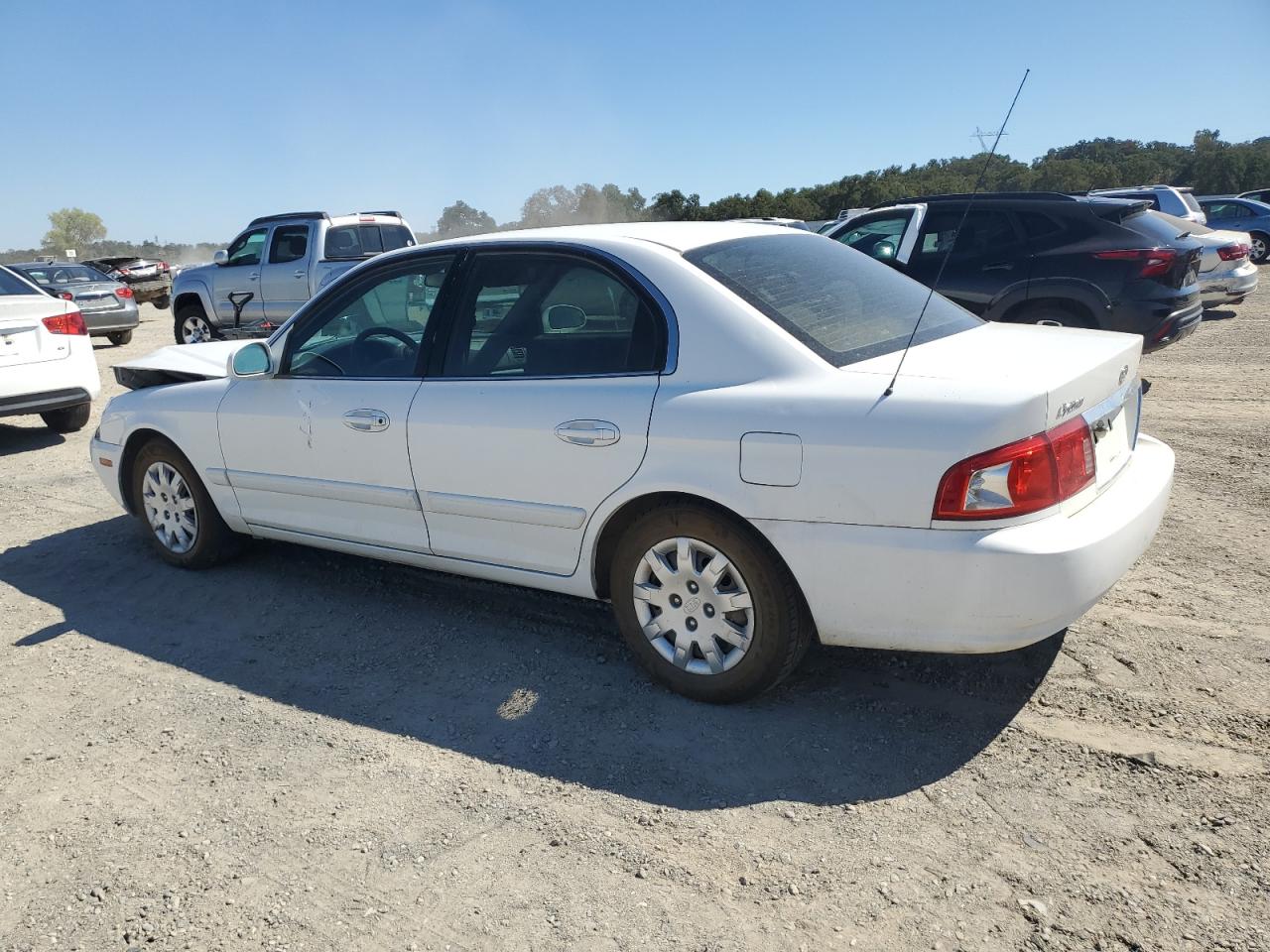 2004 Kia Optima Lx White vin: KNAGD126445255024