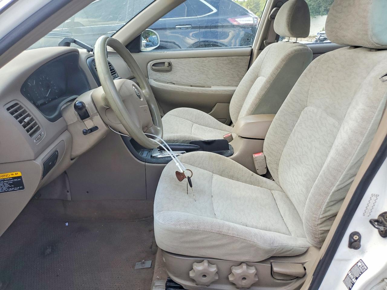 2005 Kia Optima Lx White vin: KNAGD126455400595
