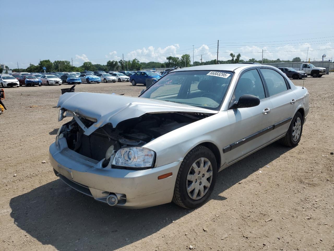 2005 Kia Optima Lx Silver vin: KNAGD126455401925