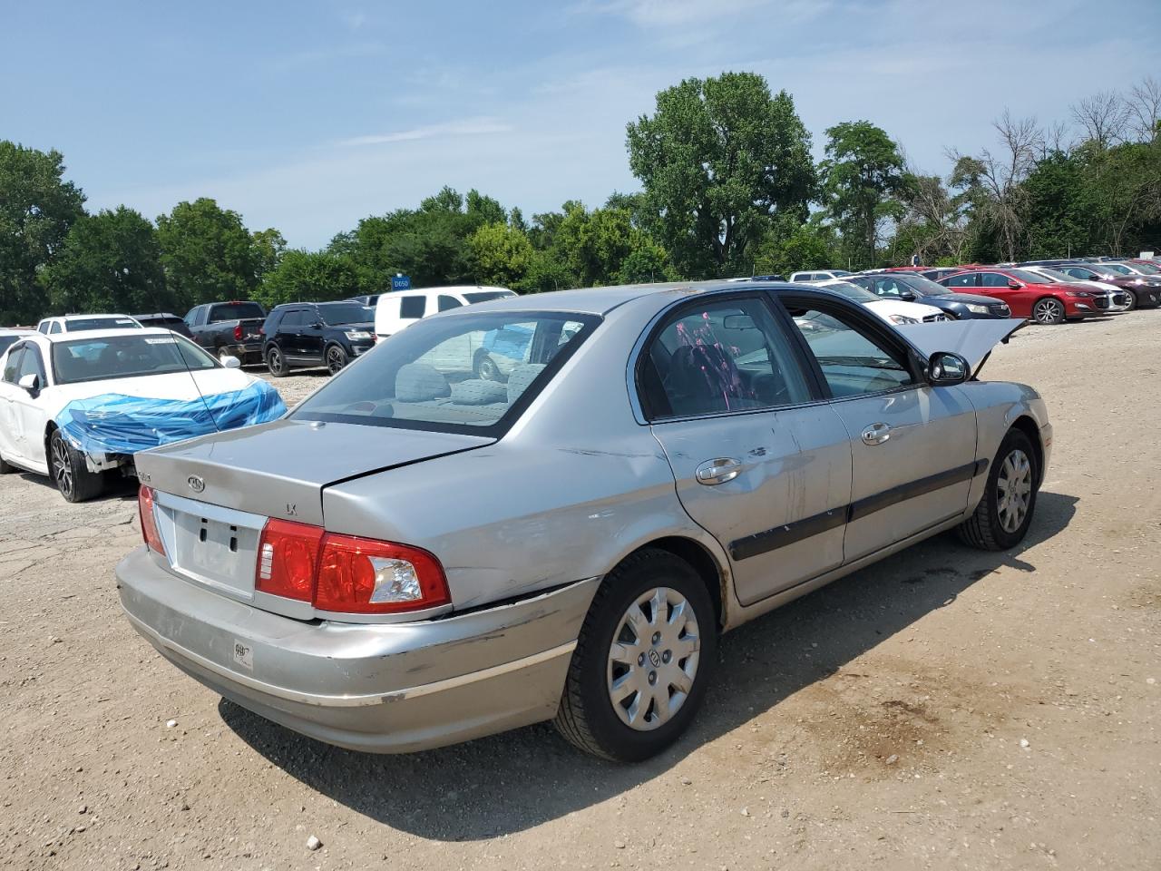 2005 Kia Optima Lx Silver vin: KNAGD126455401925