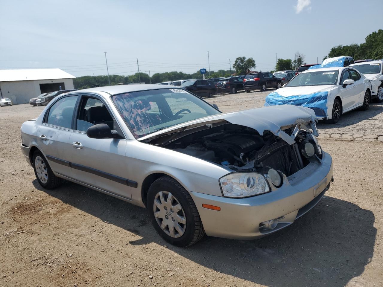 2005 Kia Optima Lx Silver vin: KNAGD126455401925