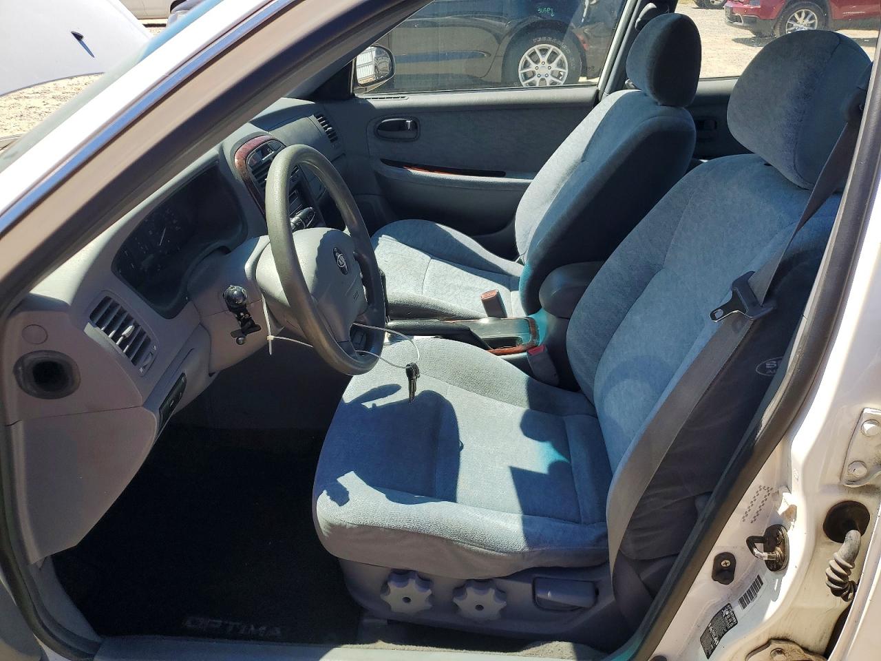 2005 Kia Optima Lx White vin: KNAGD126455408485