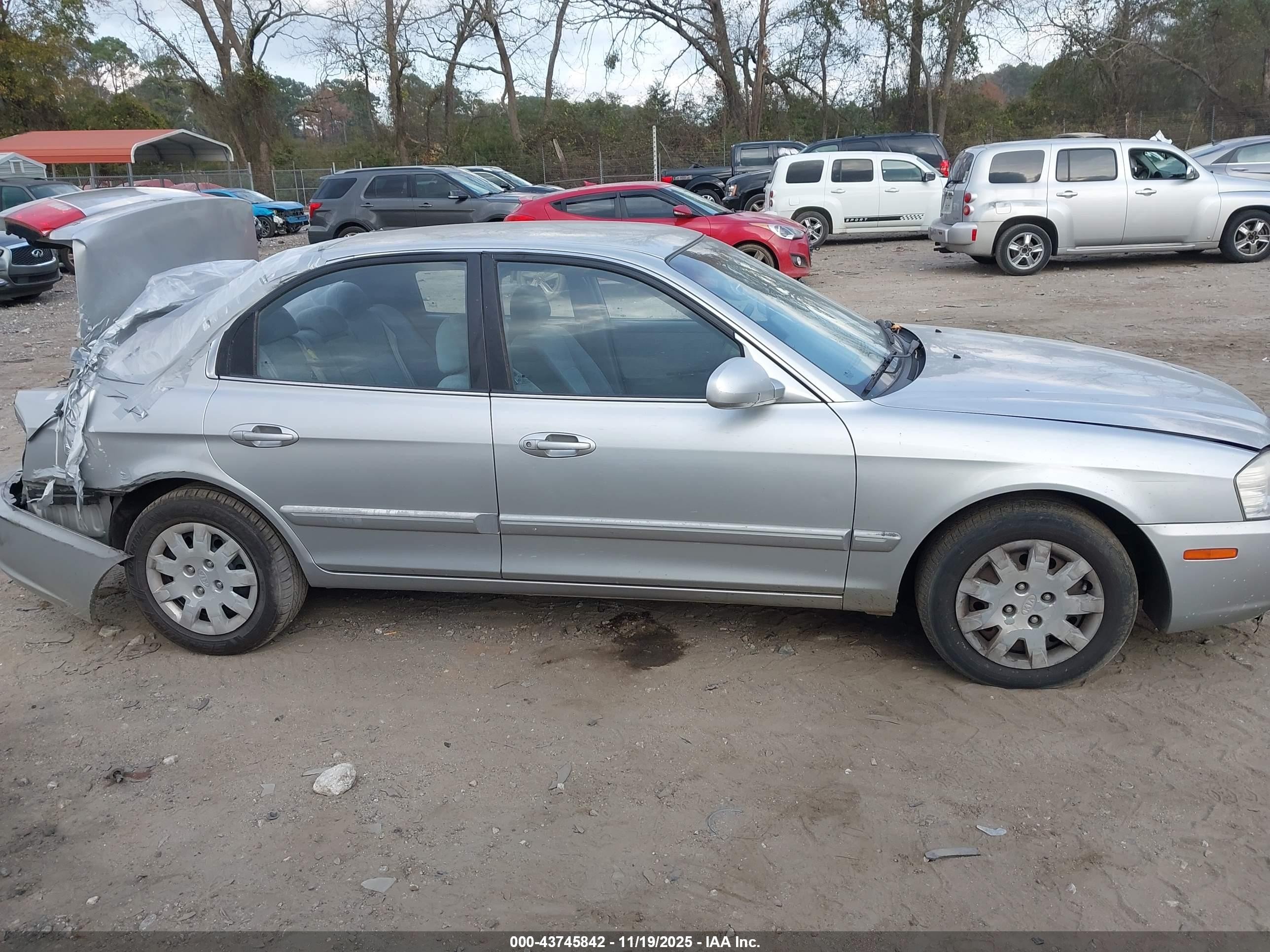 2005 Kia Optima Ex/lx Silver vin: KNAGD126455429708