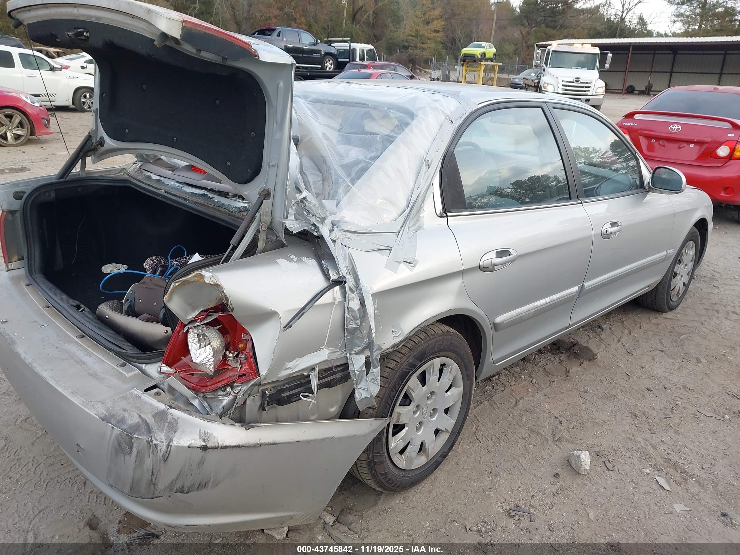 2005 Kia Optima Ex/lx Silver vin: KNAGD126455429708