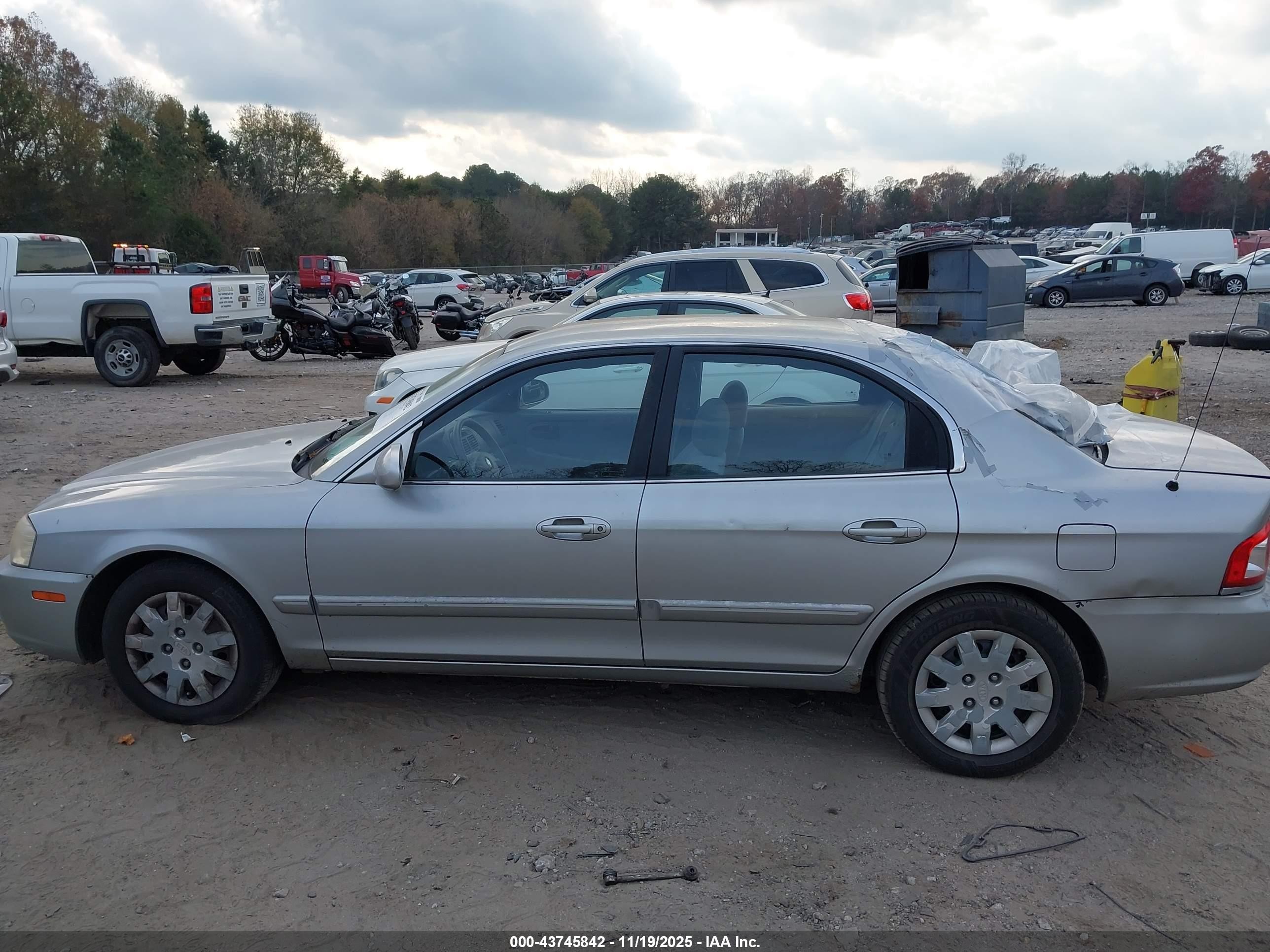 2005 Kia Optima Ex/lx Silver vin: KNAGD126455429708