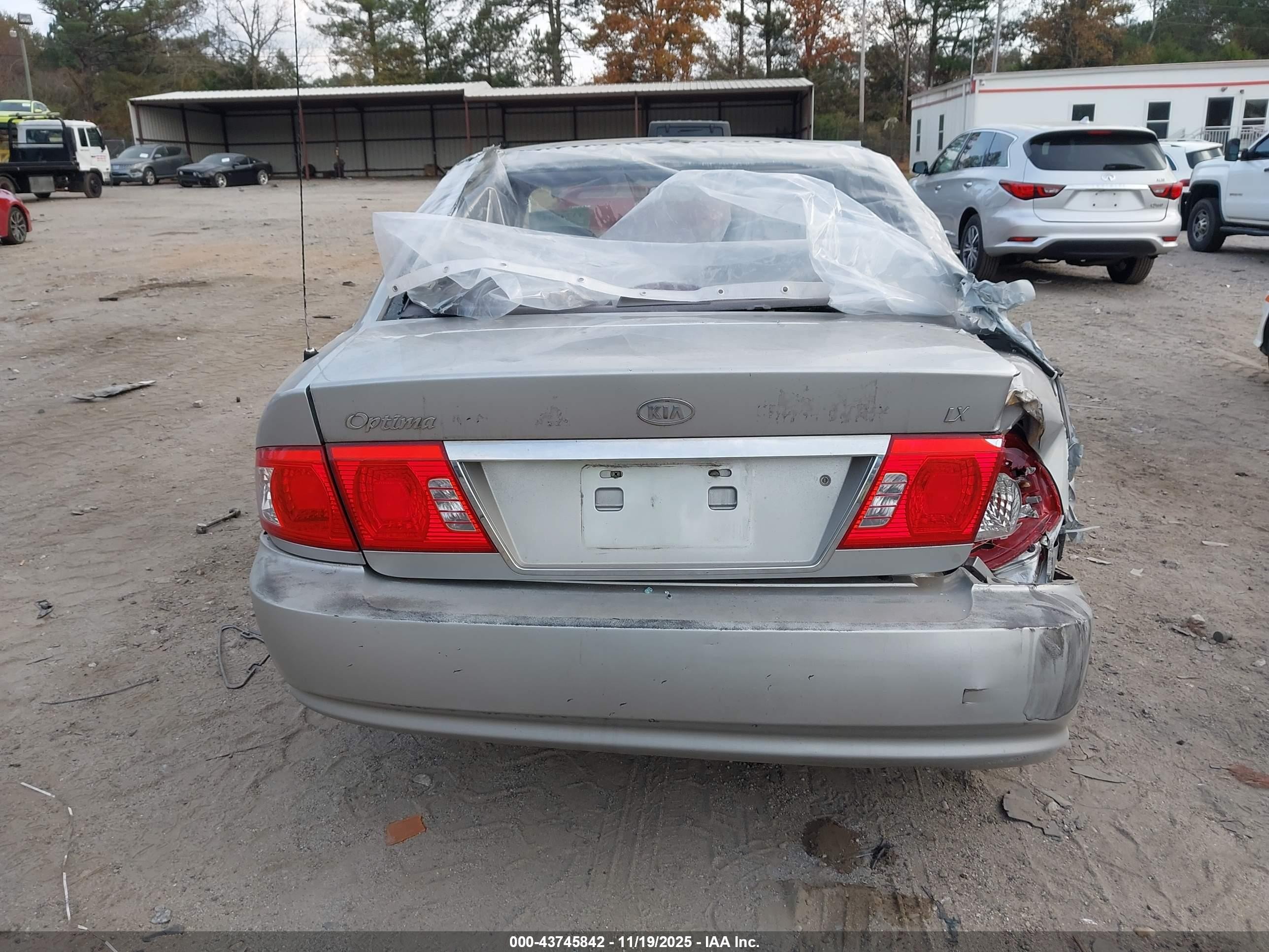 2005 Kia Optima Ex/lx Silver vin: KNAGD126455429708