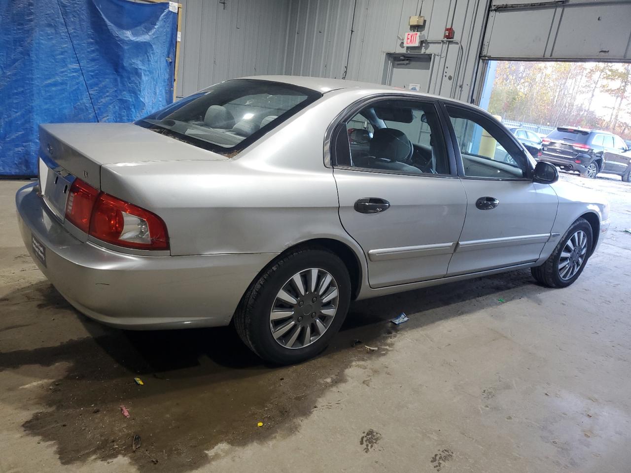 2004 Kia Optima Lx Silver vin: KNAGD126545257834