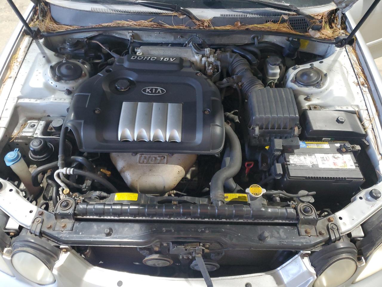 2004 Kia Optima Lx Silver vin: KNAGD126545257834
