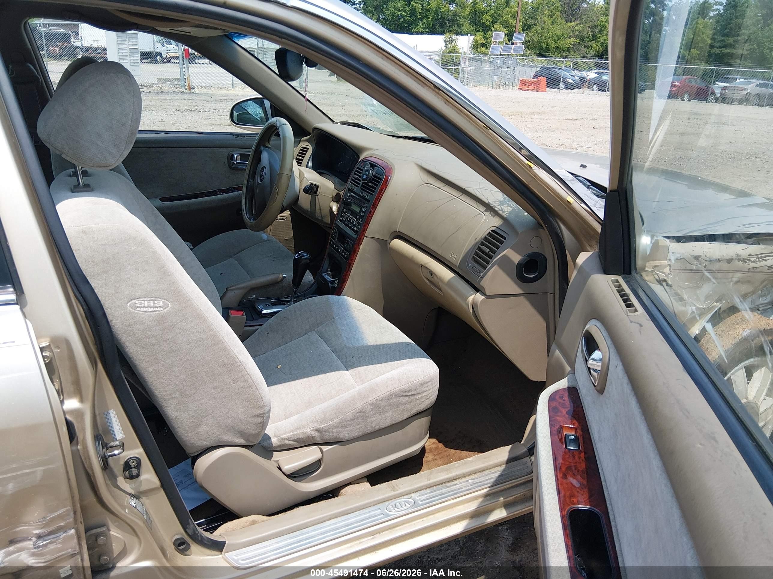 2004 Kia Optima Ex/lx Champagne vin: KNAGD126545316817