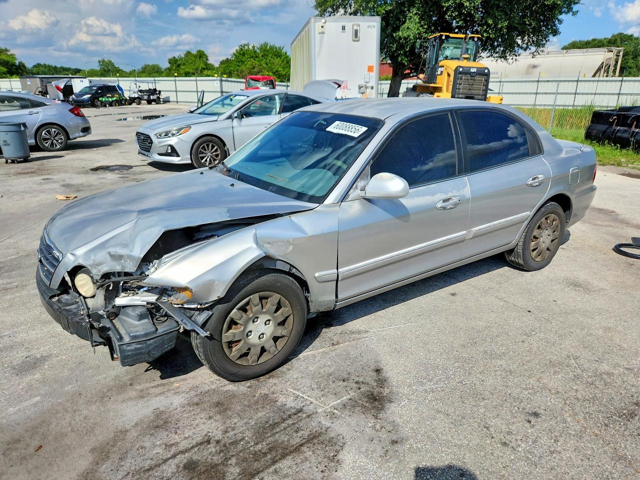 2005 Kia Optima Lx Silver vin: KNAGD126555383175