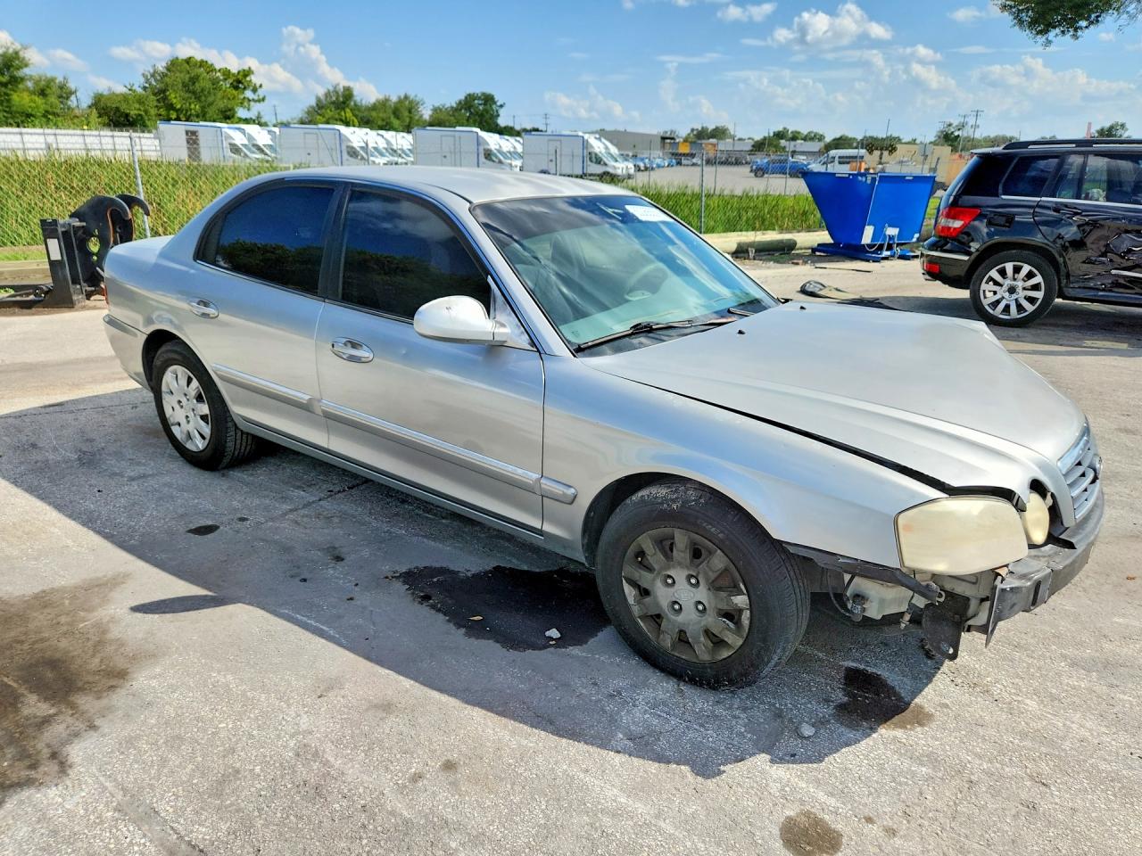 2005 Kia Optima Lx Silver vin: KNAGD126555383175