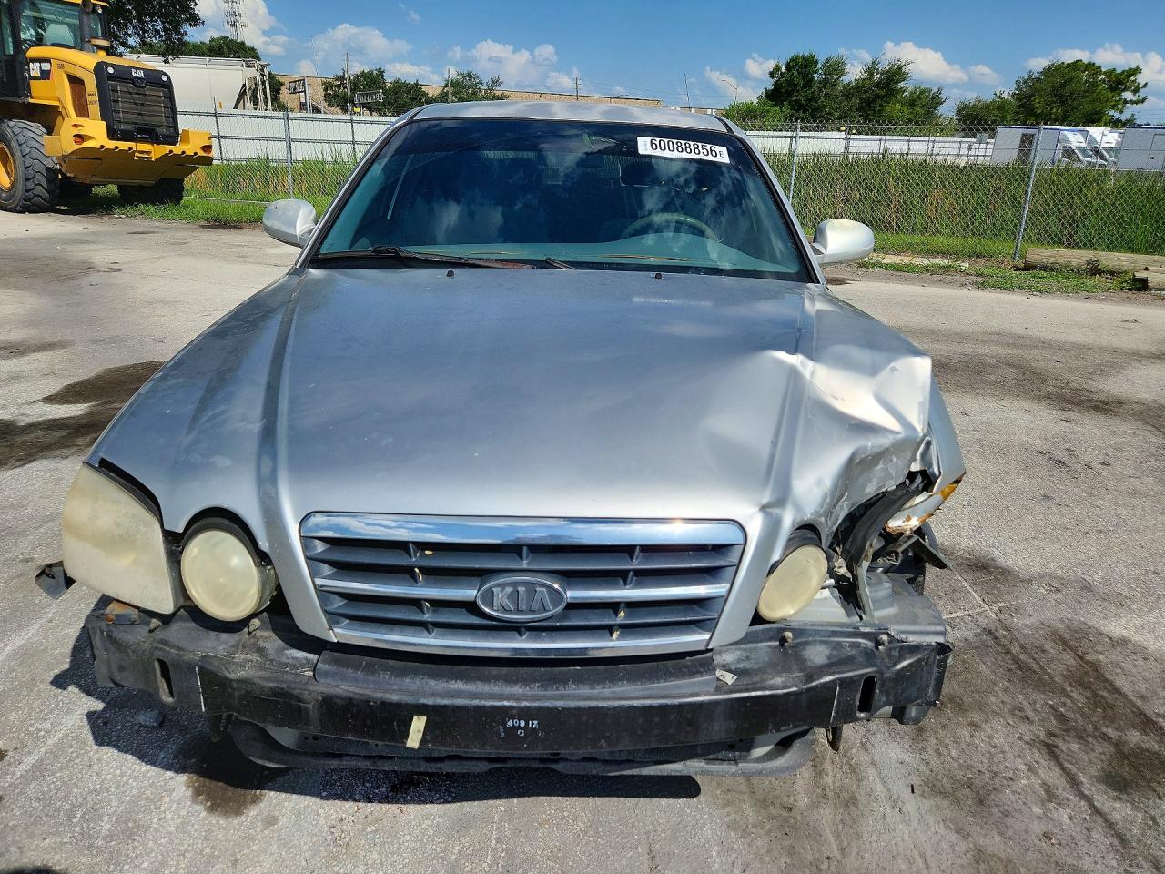 2005 Kia Optima Lx Silver vin: KNAGD126555383175