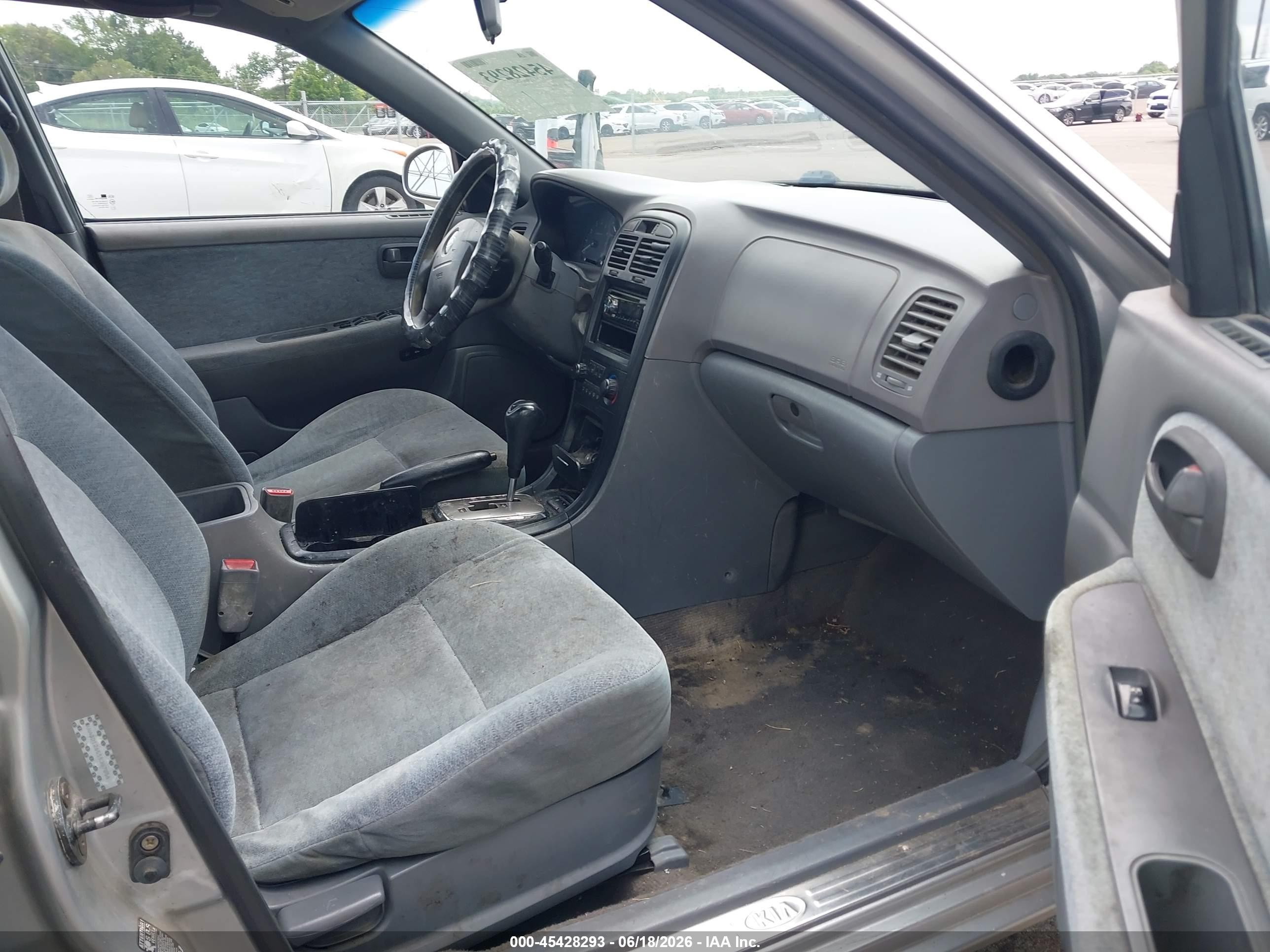 2005 Kia Optima Ex/lx Silver vin: KNAGD126555387856