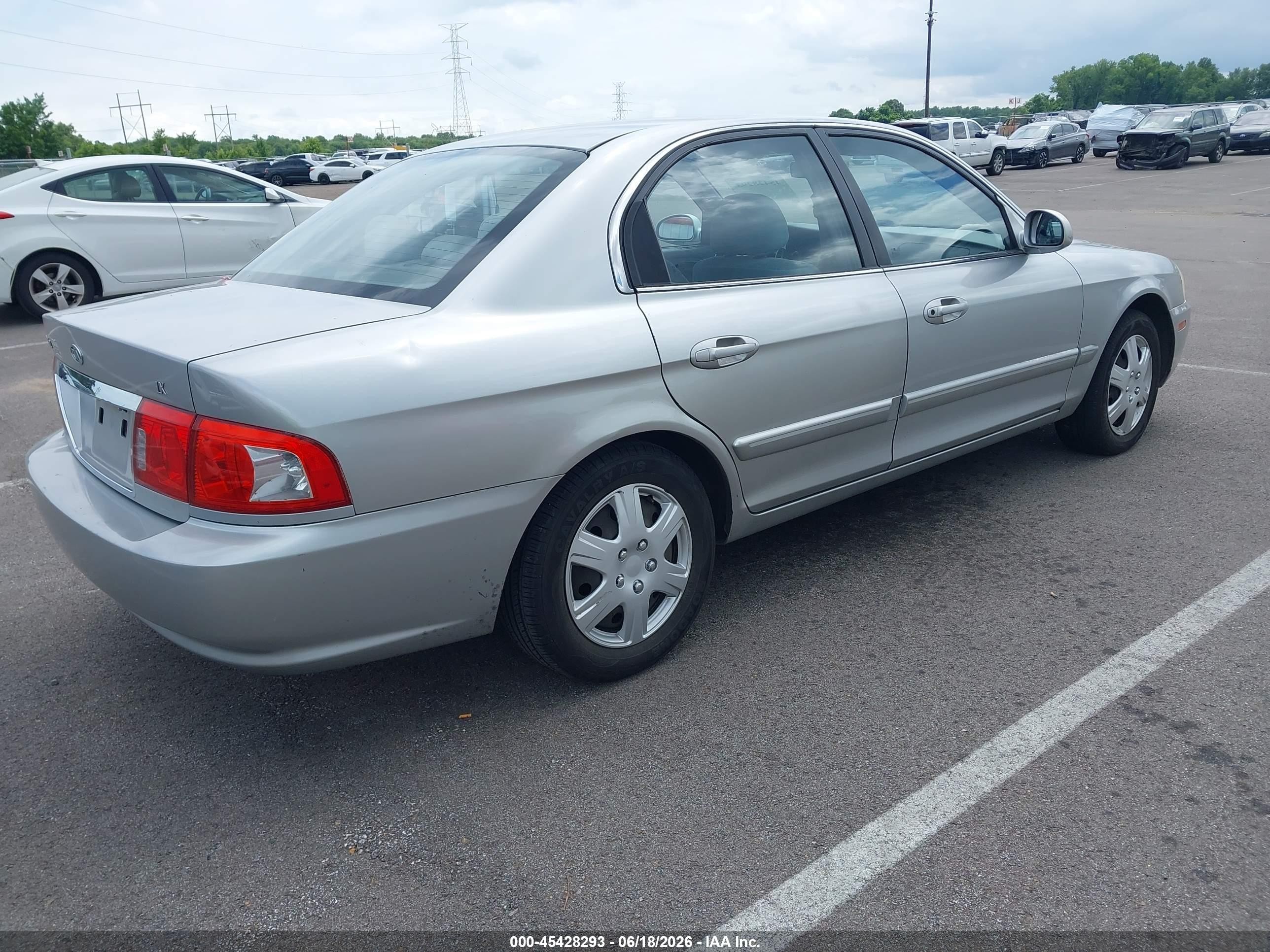 2005 Kia Optima Ex/lx Silver vin: KNAGD126555387856