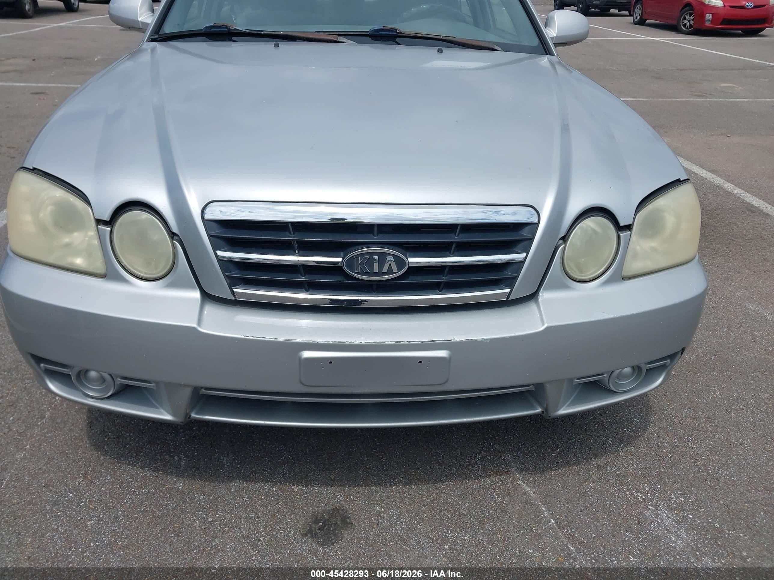 2005 Kia Optima Ex/lx Silver vin: KNAGD126555387856