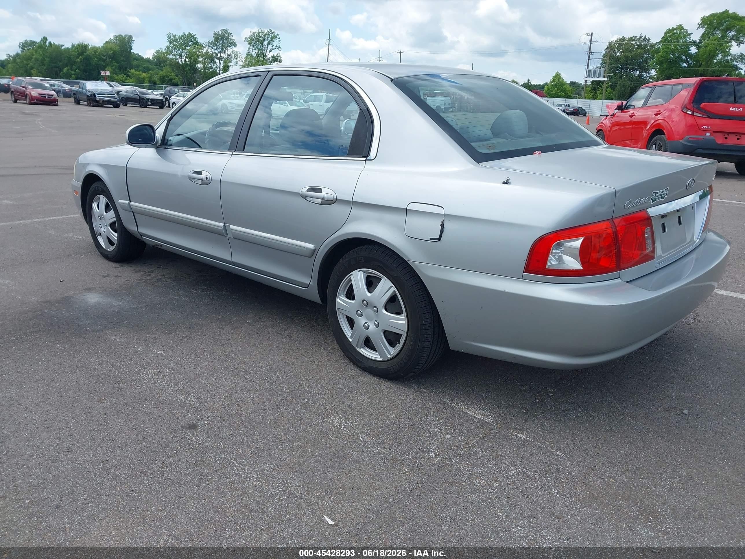 2005 Kia Optima Ex/lx Silver vin: KNAGD126555387856