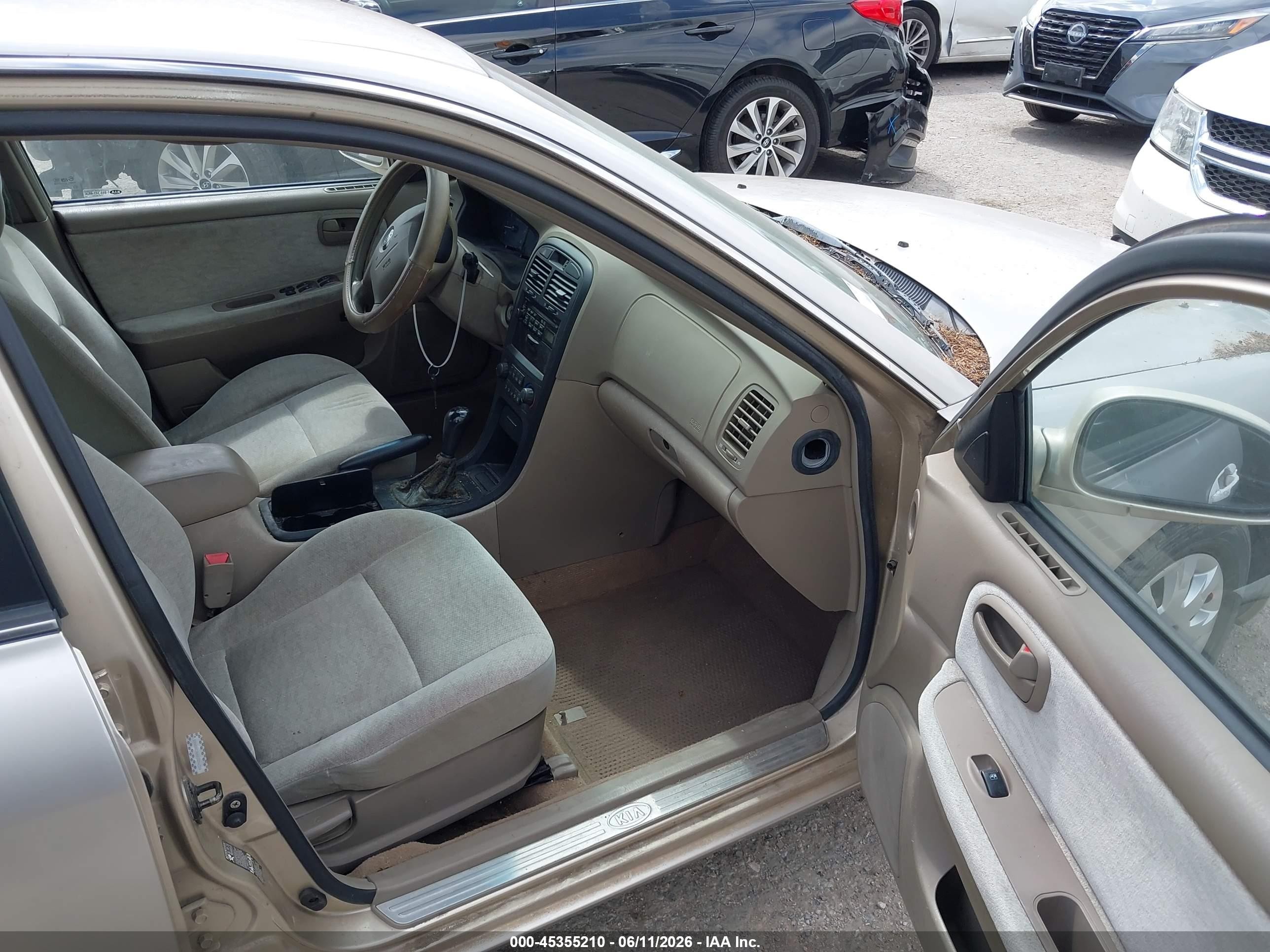 2004 Kia Optima Ex/lx Золотой vin: KNAGD126645294519