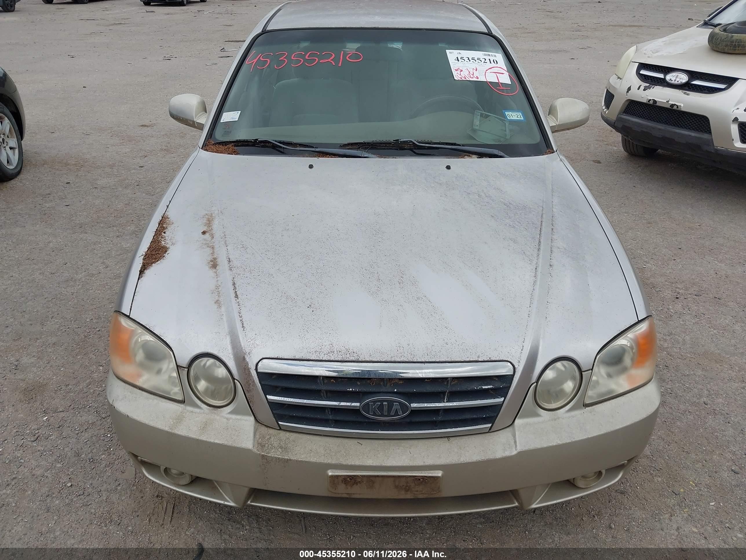 2004 Kia Optima Ex/lx Золотой vin: KNAGD126645294519