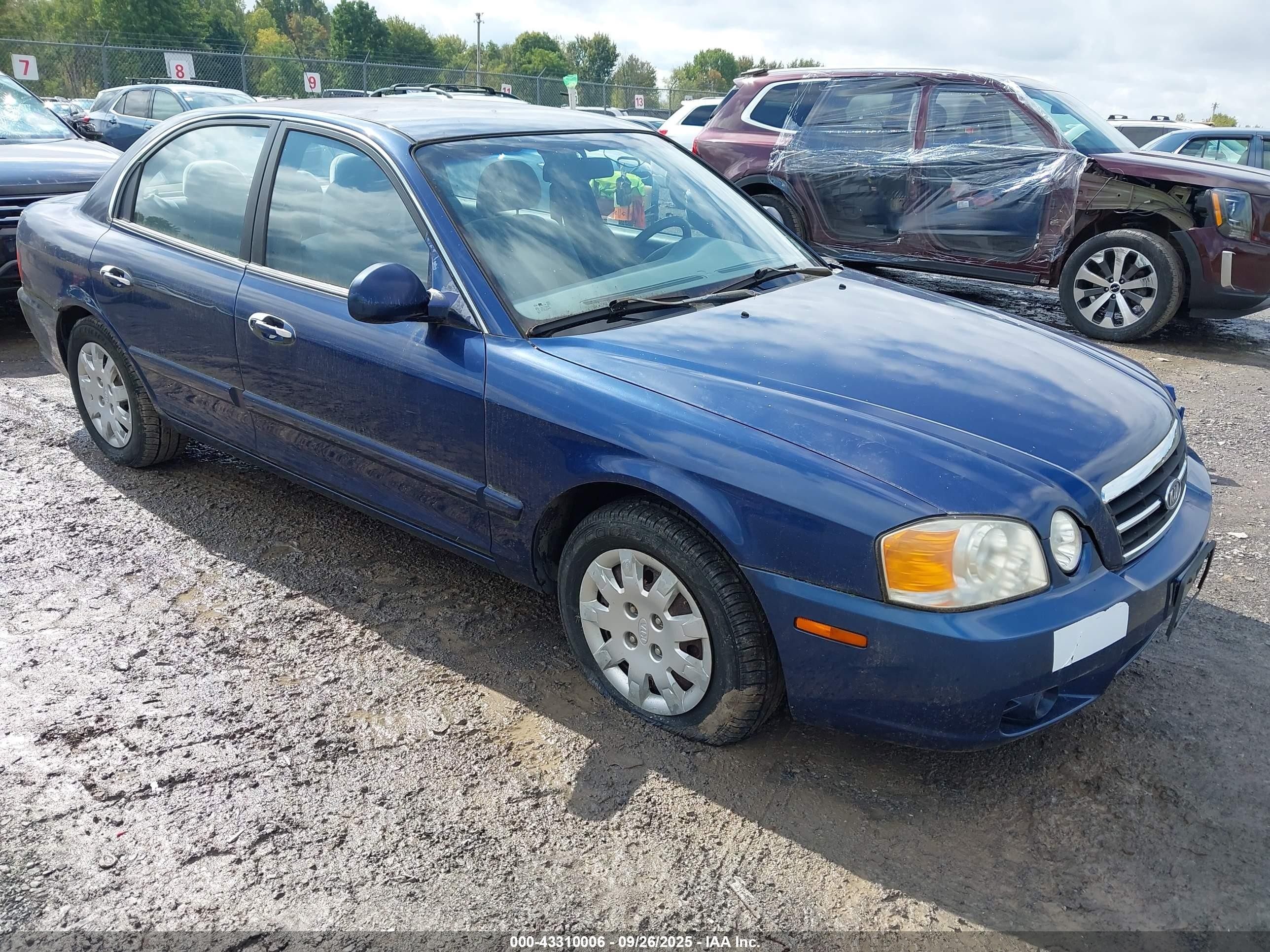 2004 Kia Optima Ex/lx Синий vin: KNAGD126645308208