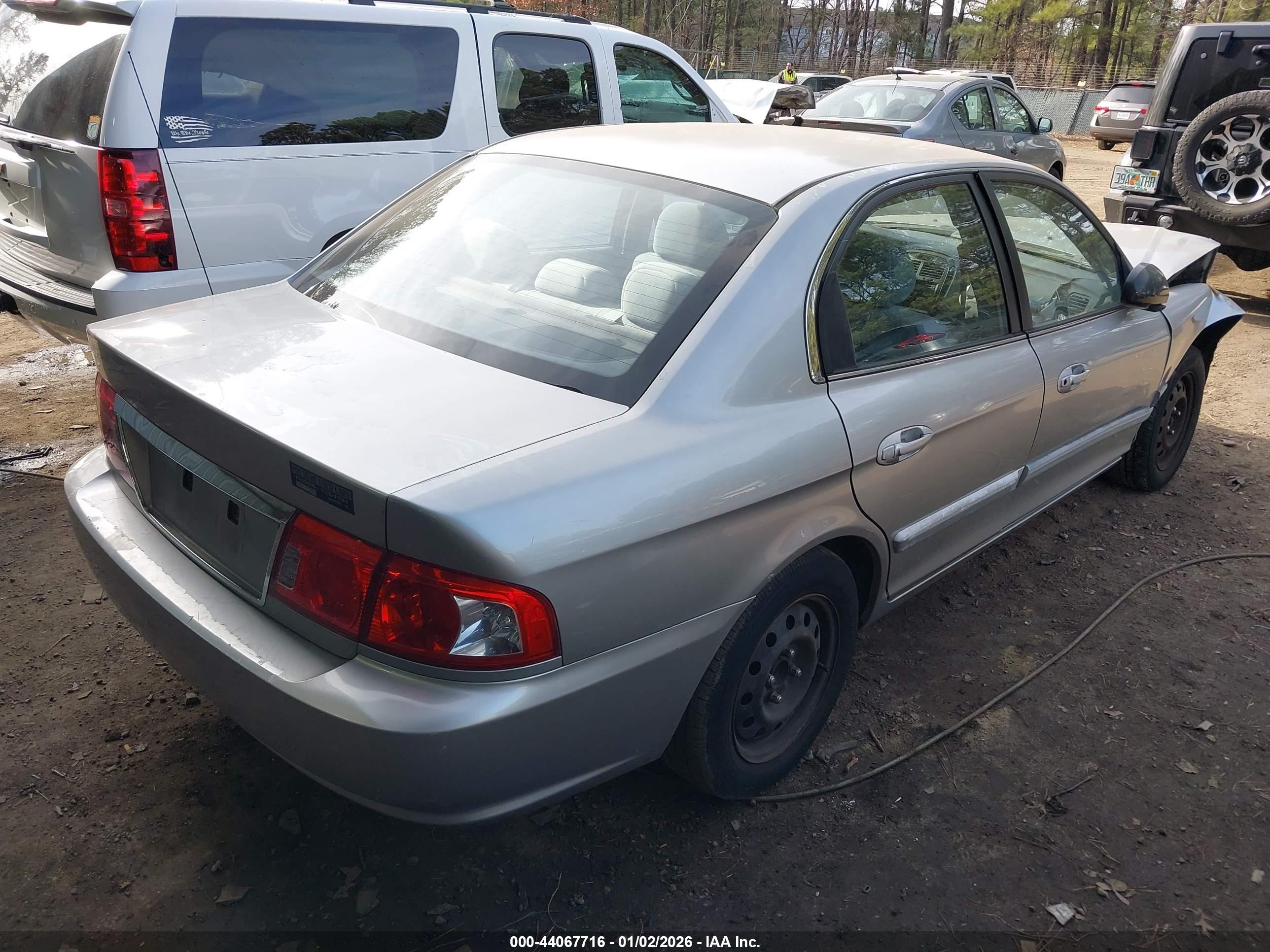 2004 Kia Optima Ex/lx Silver vin: KNAGD126645309116