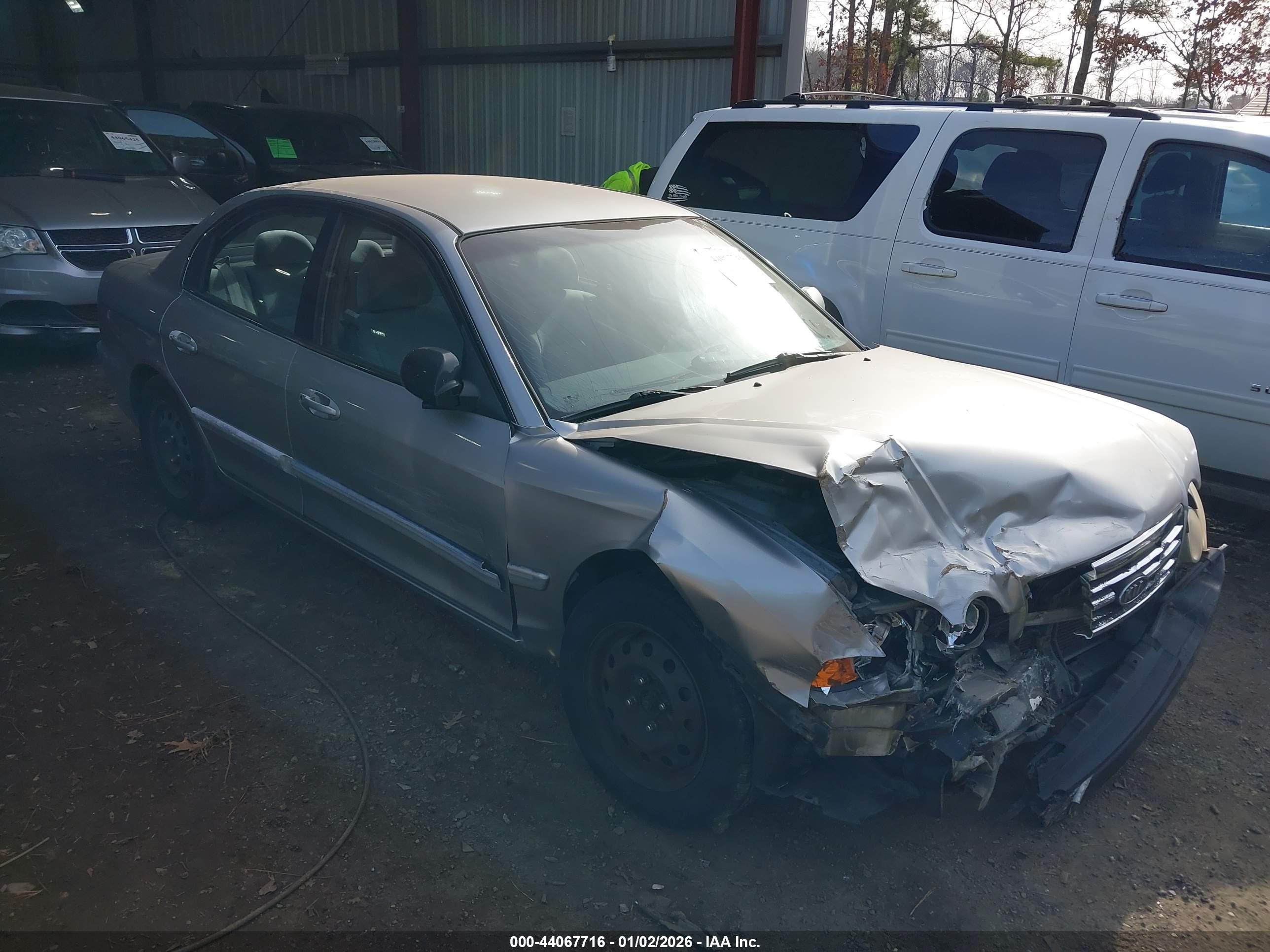 2004 Kia Optima Ex/lx Silver vin: KNAGD126645309116