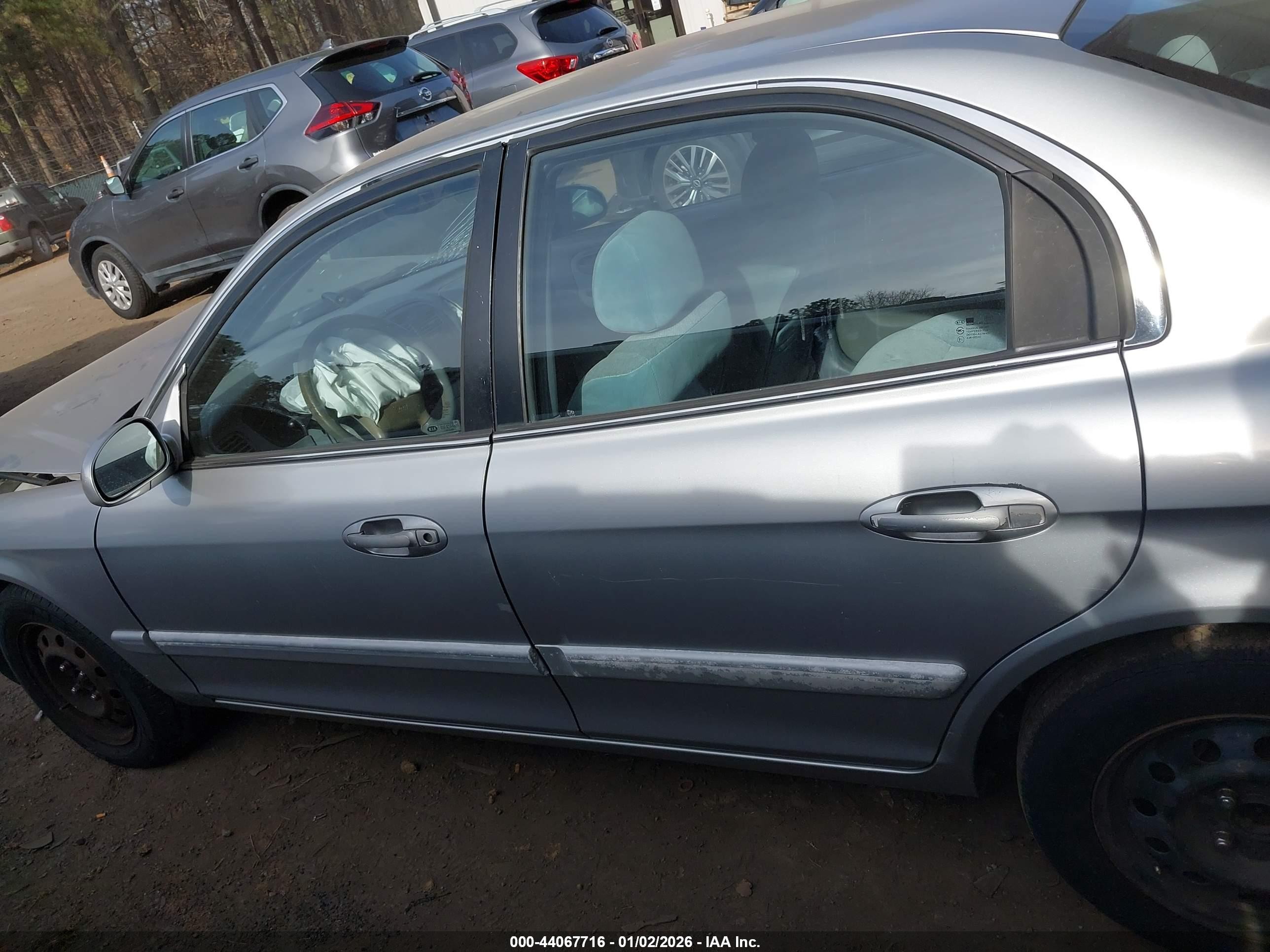 2004 Kia Optima Ex/lx Silver vin: KNAGD126645309116