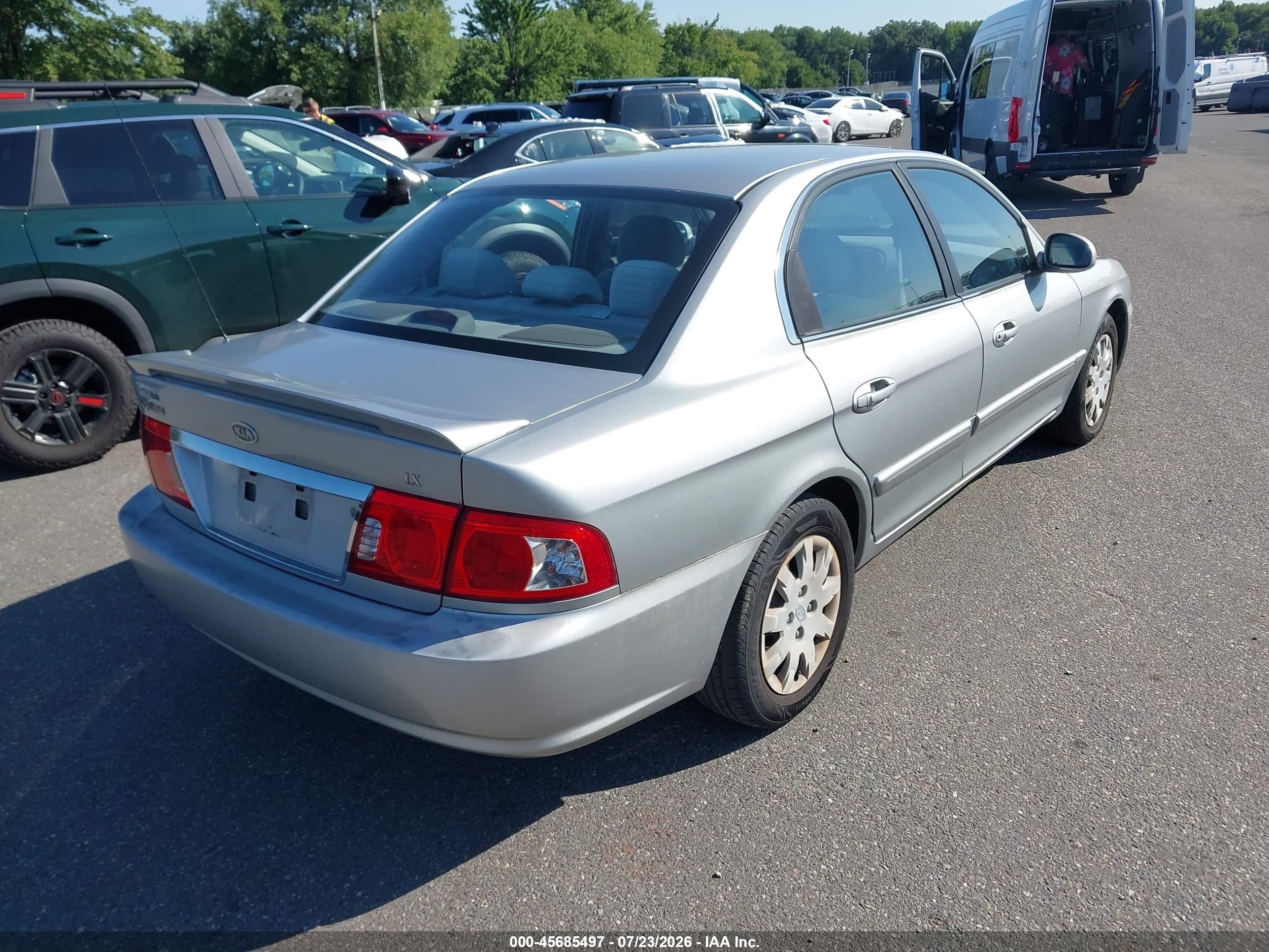 2004 Kia Optima Ex/lx Silver vin: KNAGD126645333271