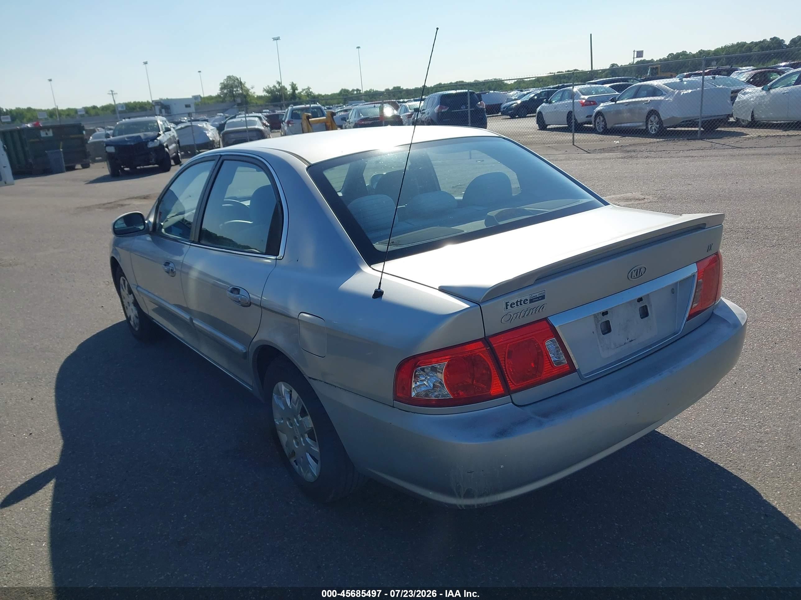2004 Kia Optima Ex/lx Silver vin: KNAGD126645333271