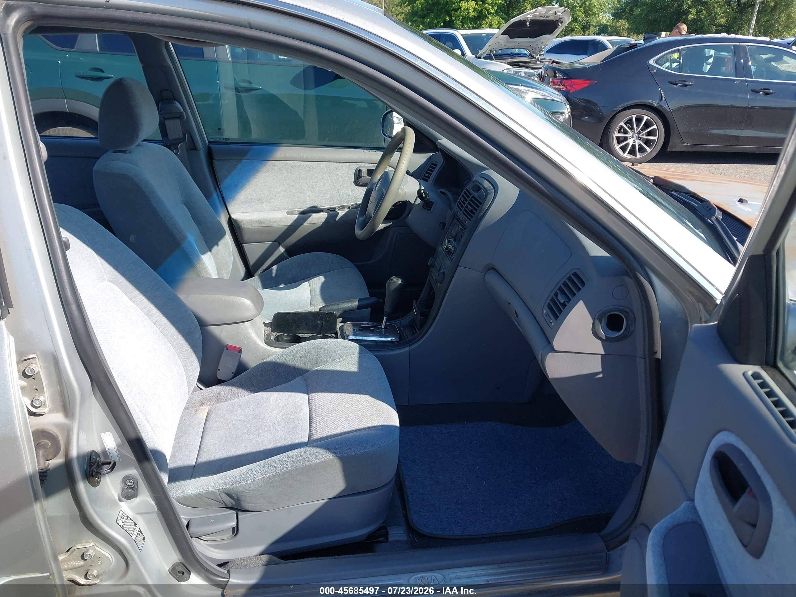 2004 Kia Optima Ex/lx Silver vin: KNAGD126645333271