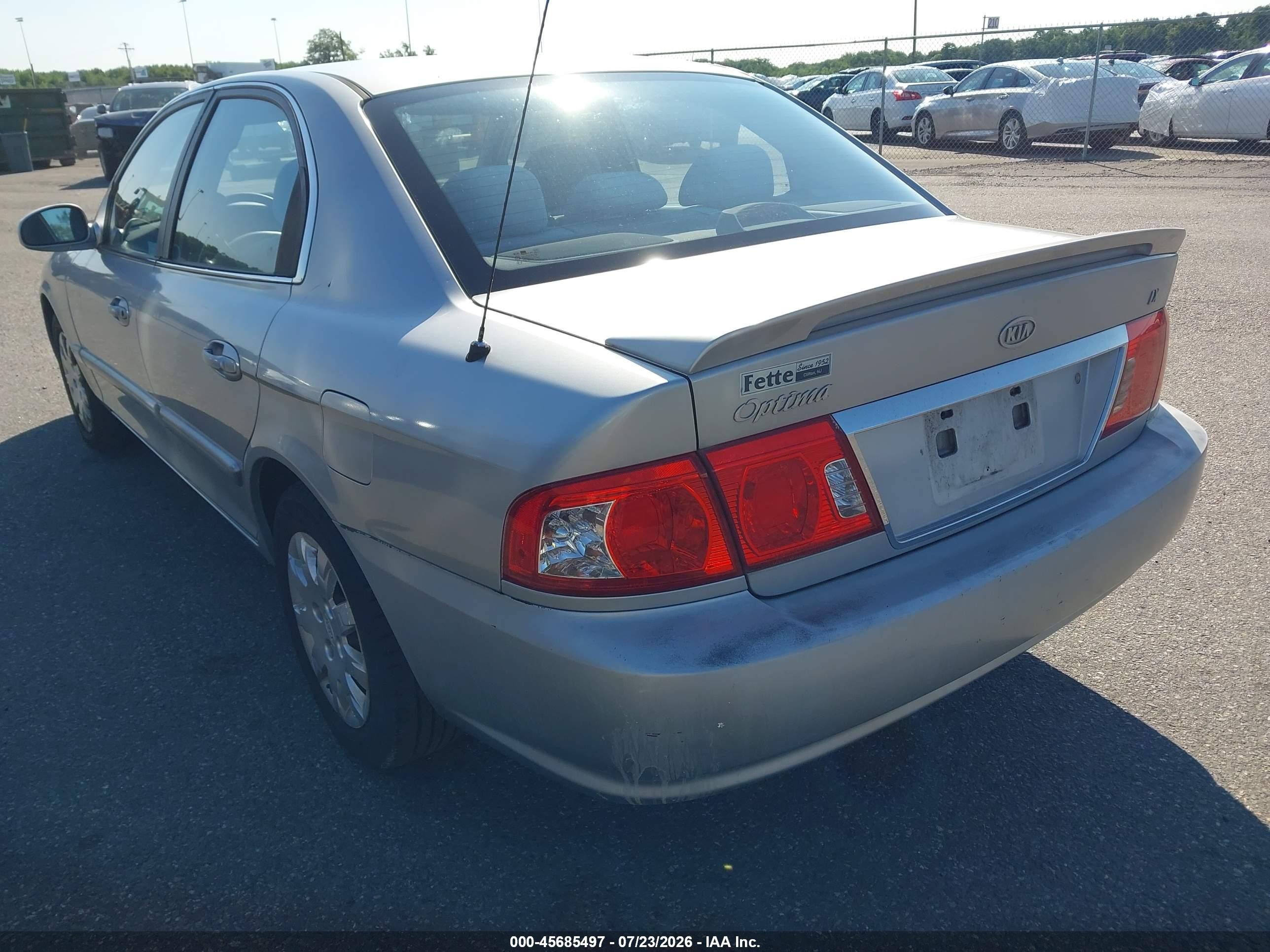 2004 Kia Optima Ex/lx Silver vin: KNAGD126645333271