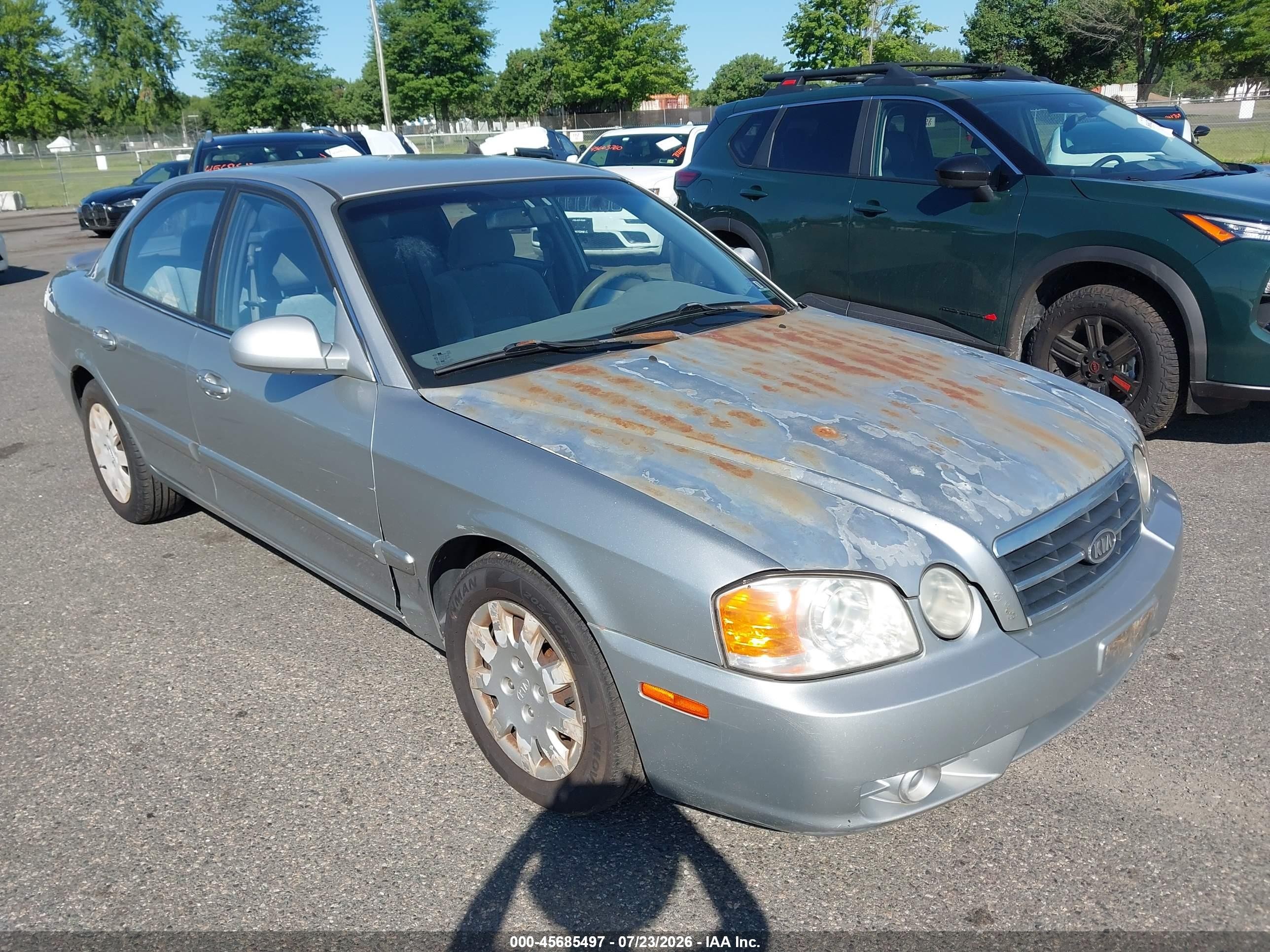2004 Kia Optima Ex/lx Silver vin: KNAGD126645333271