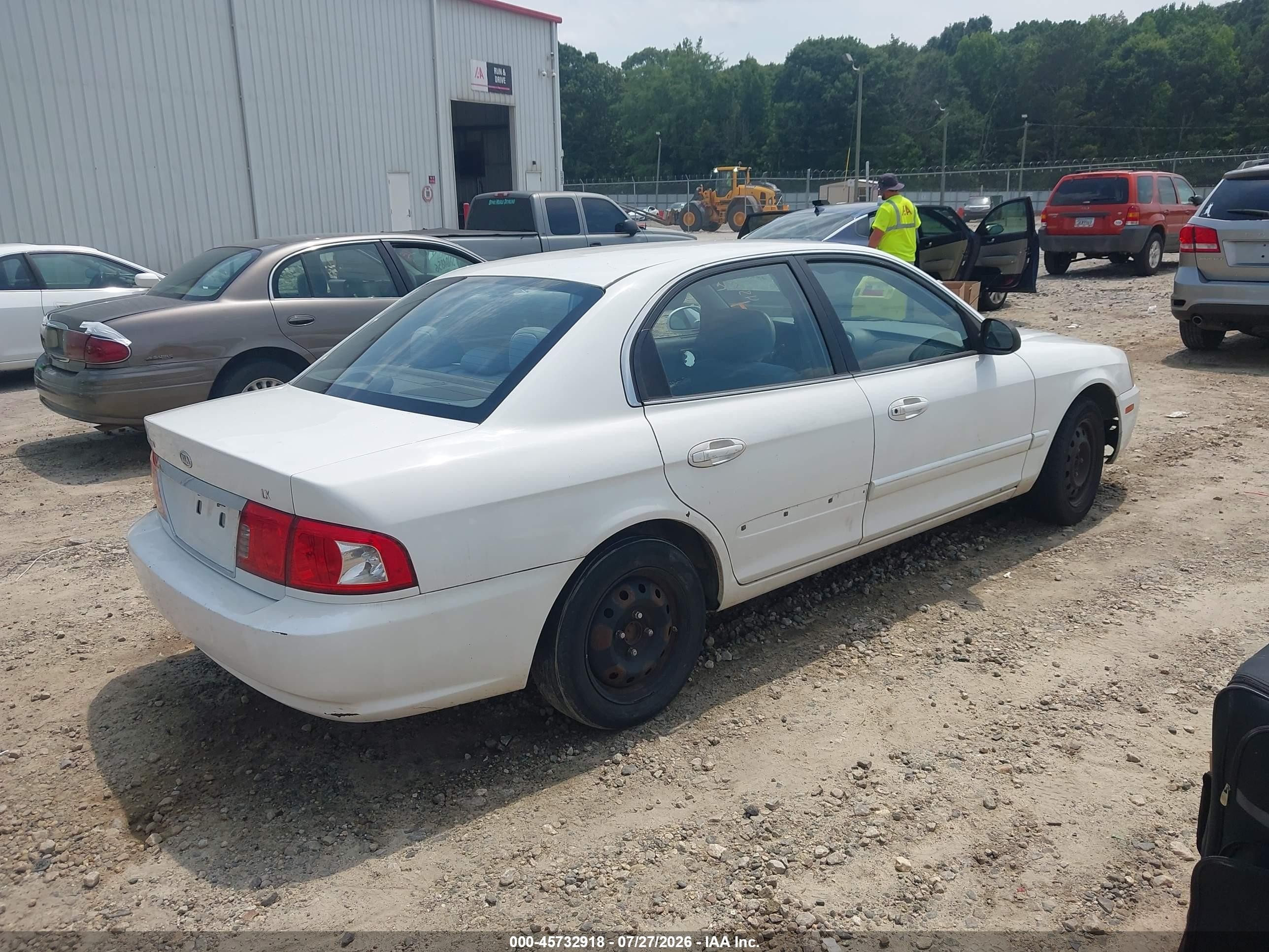2005 Kia Optima Ex/lx White vin: KNAGD126655385128