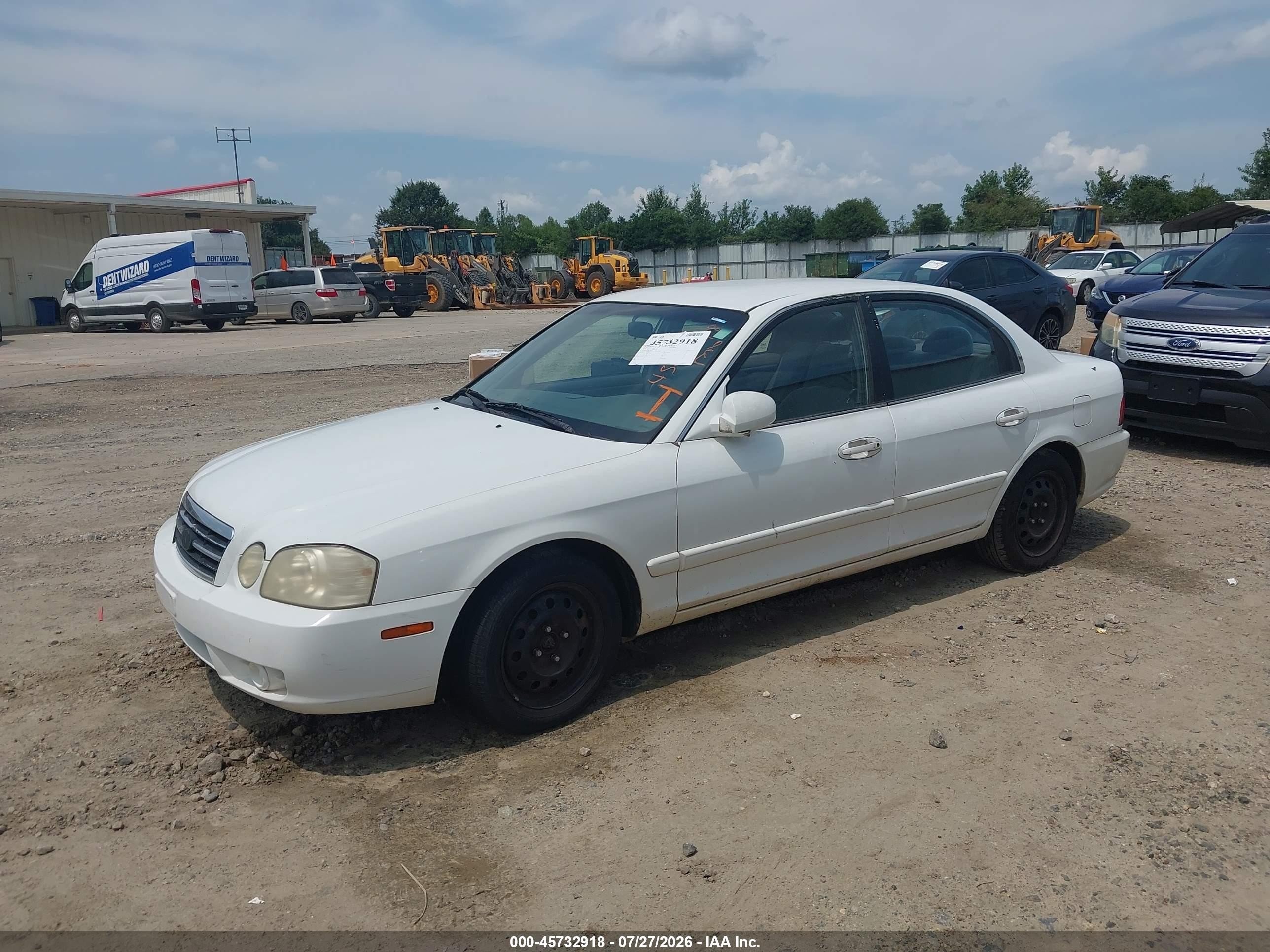 2005 Kia Optima Ex/lx White vin: KNAGD126655385128
