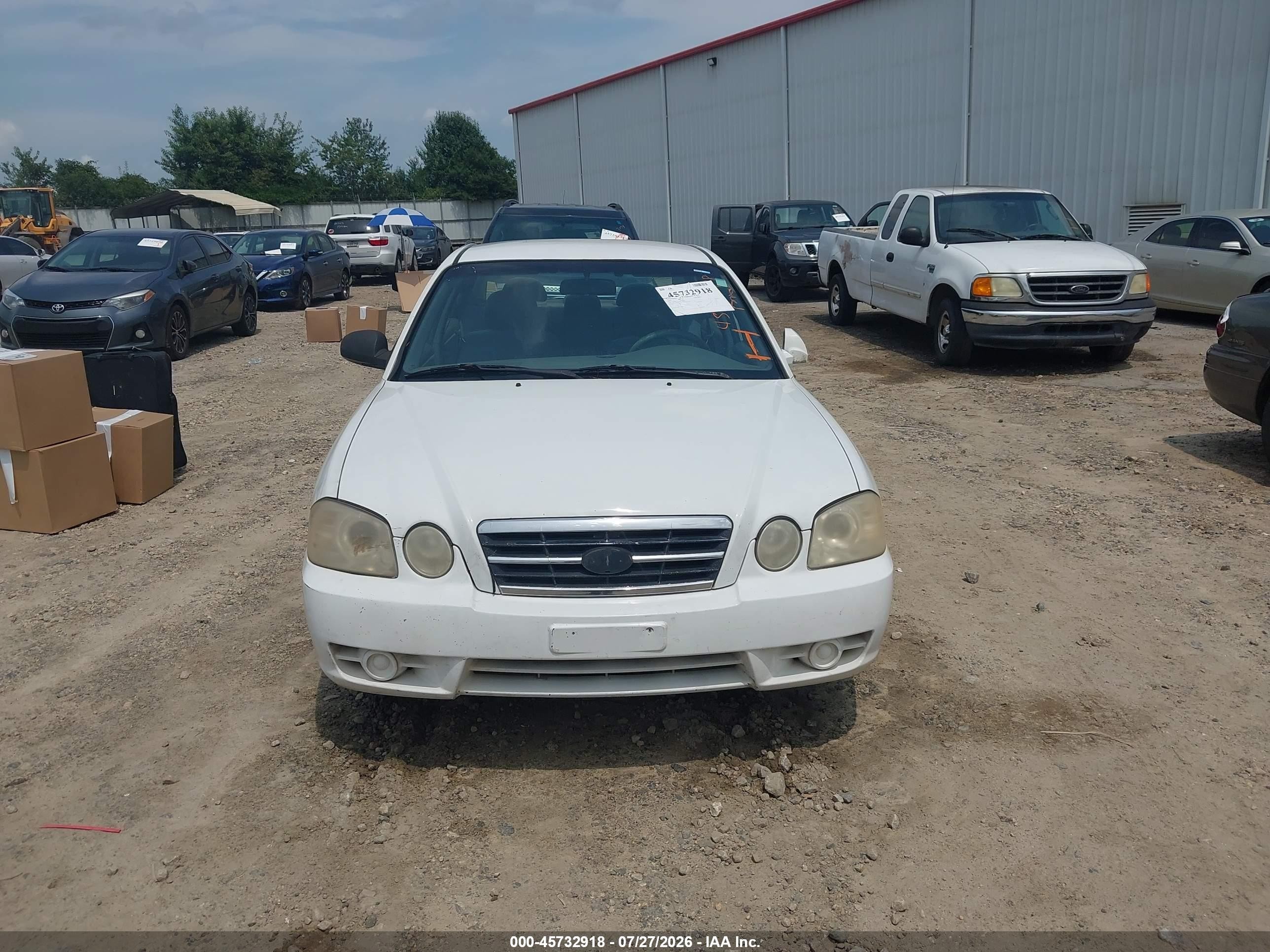2005 Kia Optima Ex/lx White vin: KNAGD126655385128