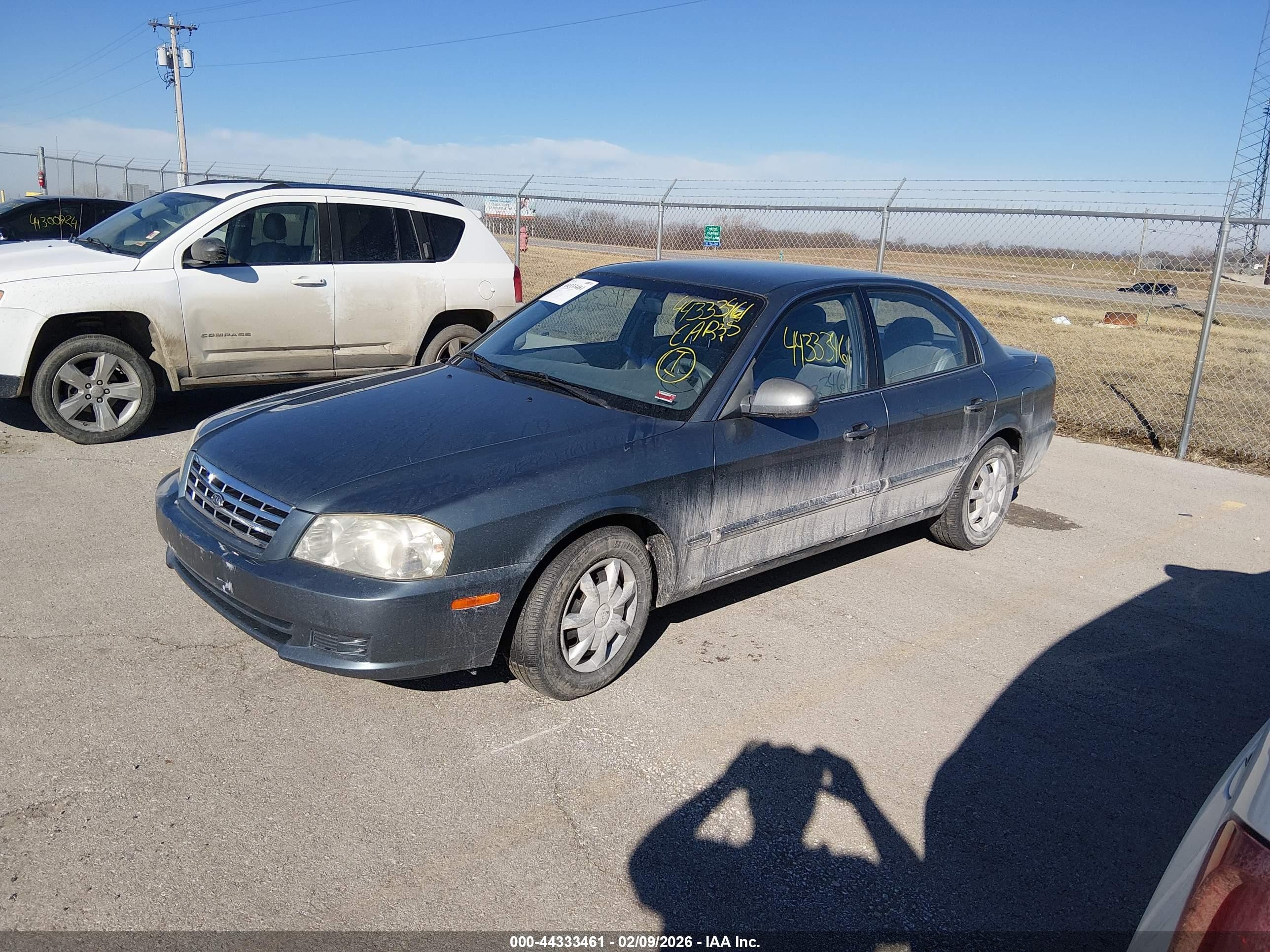 2001 Kia Optima Lx/se Light Blue vin: KNAGD126715089349